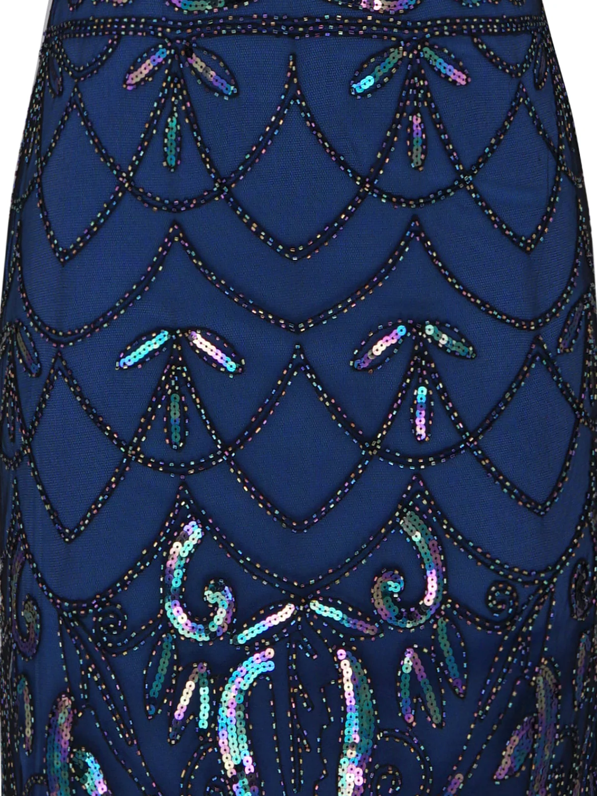 SCHWARZ 1920ER VINTAGE FRANSEN FLAPPER KLEID - Image 10