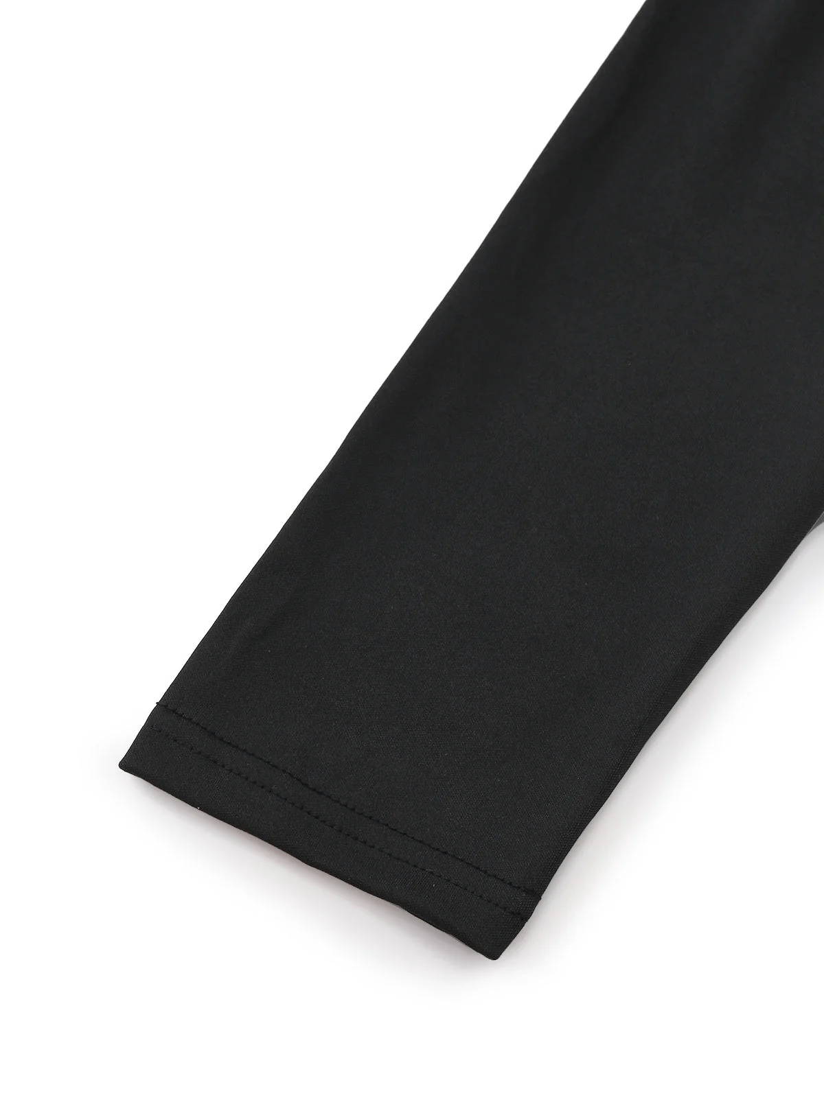 Schwarz 1930er Bogen Kragen Metall Taste Vorder Schlitz Kleid - Image 5