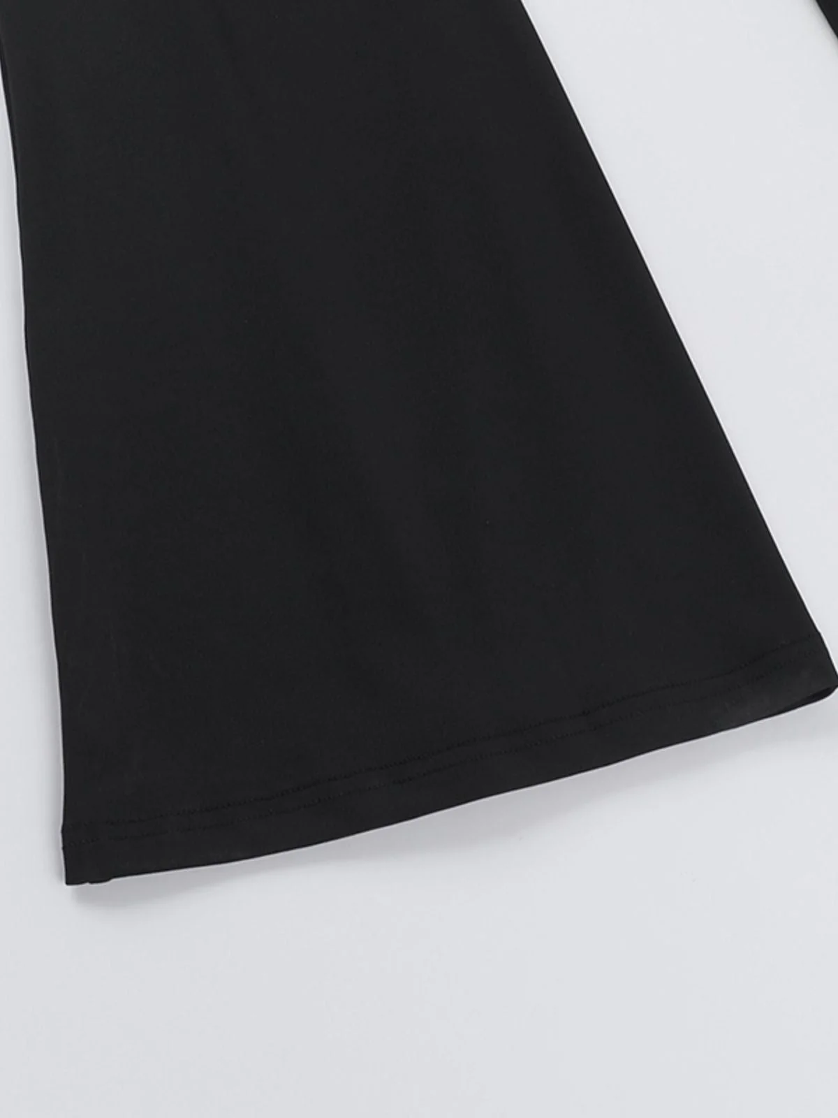 Schwarz 1930er Halter Spitze Schlaghosen Jumpsuit - Image 8