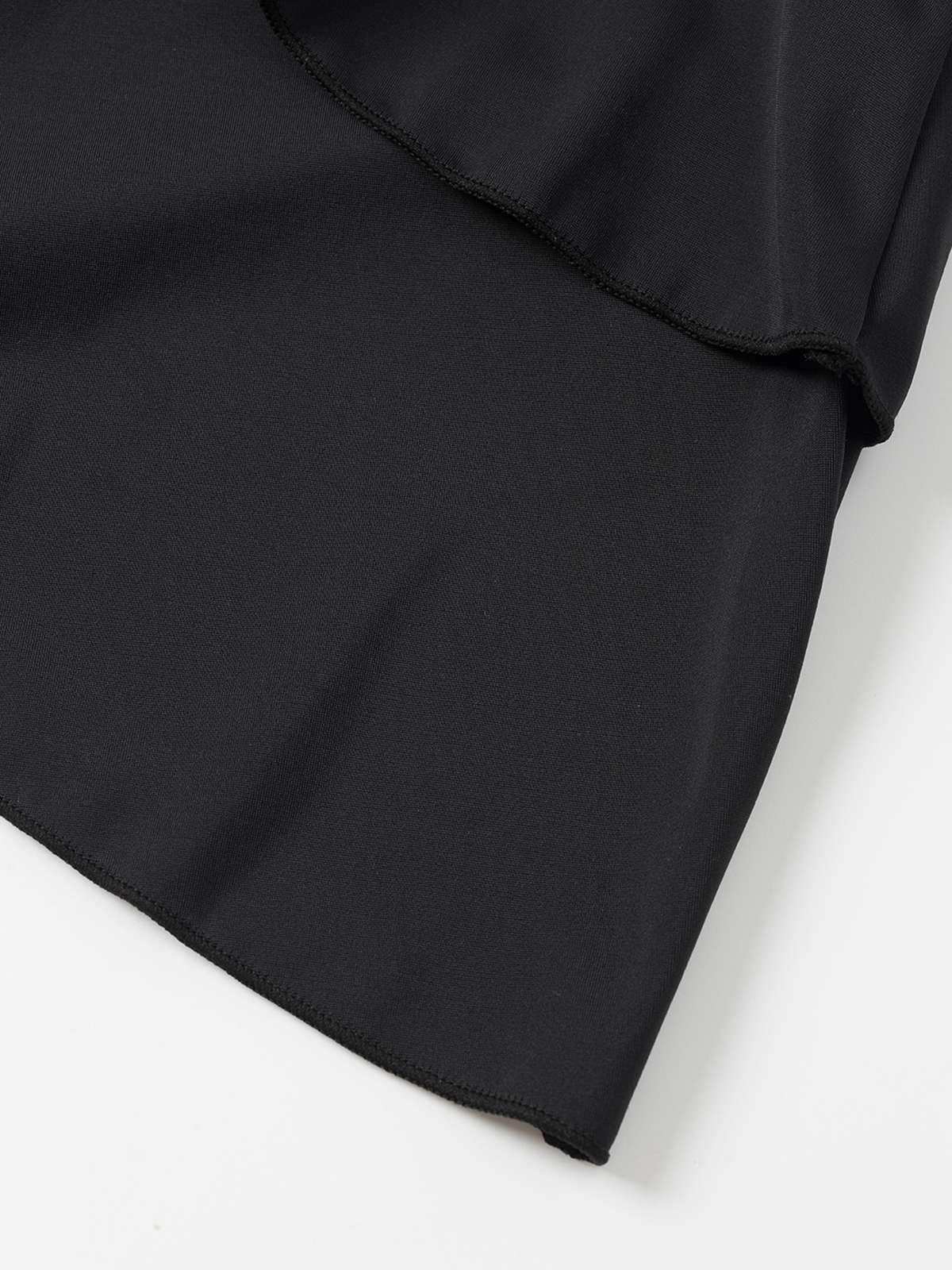 Schwarz 1940er Mehrlagiger Saum Halter Badekleid - Image 5