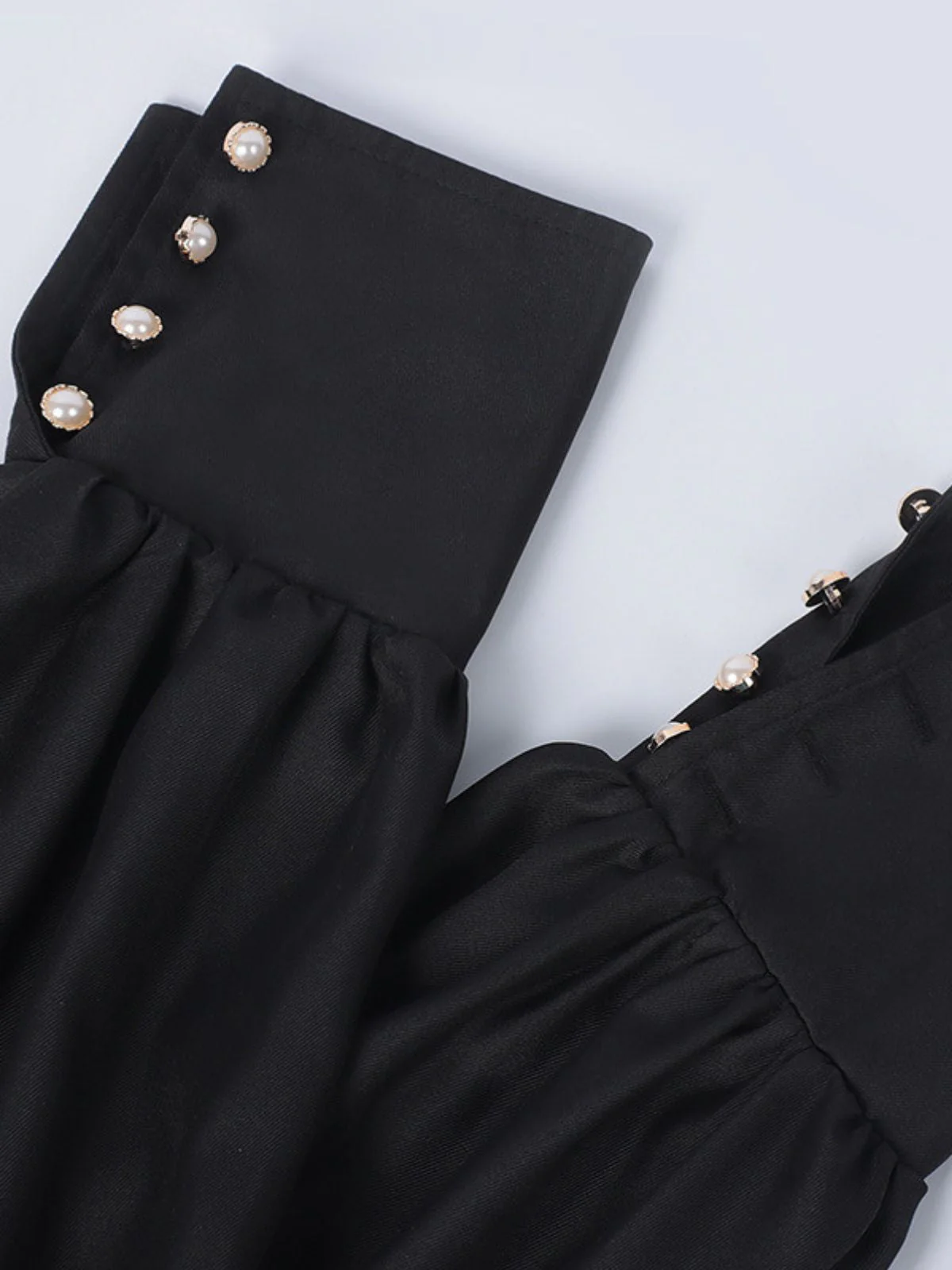 Schwarz 1940er Nonnen-Stil Kreuz Halskette Kleid - Image 3