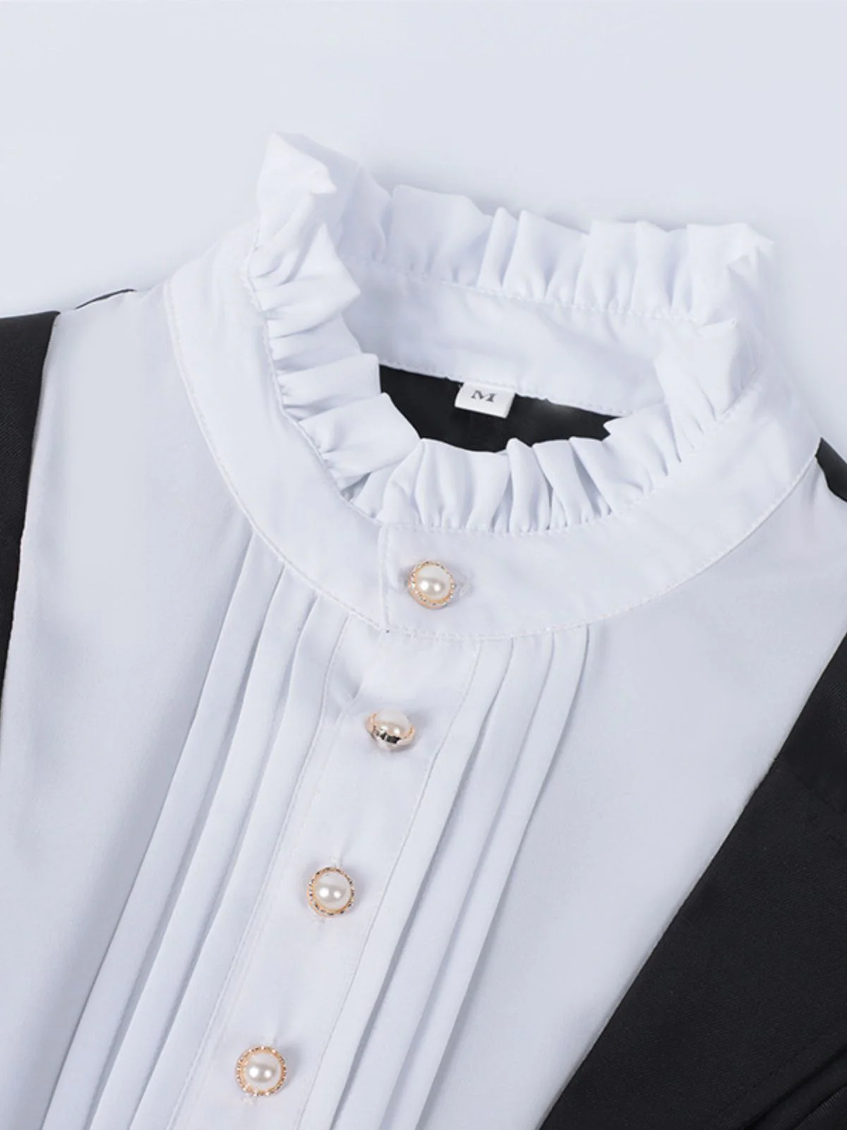 Schwarz 1940er Nonnen-Stil Kreuz Halskette Kleid - Image 4