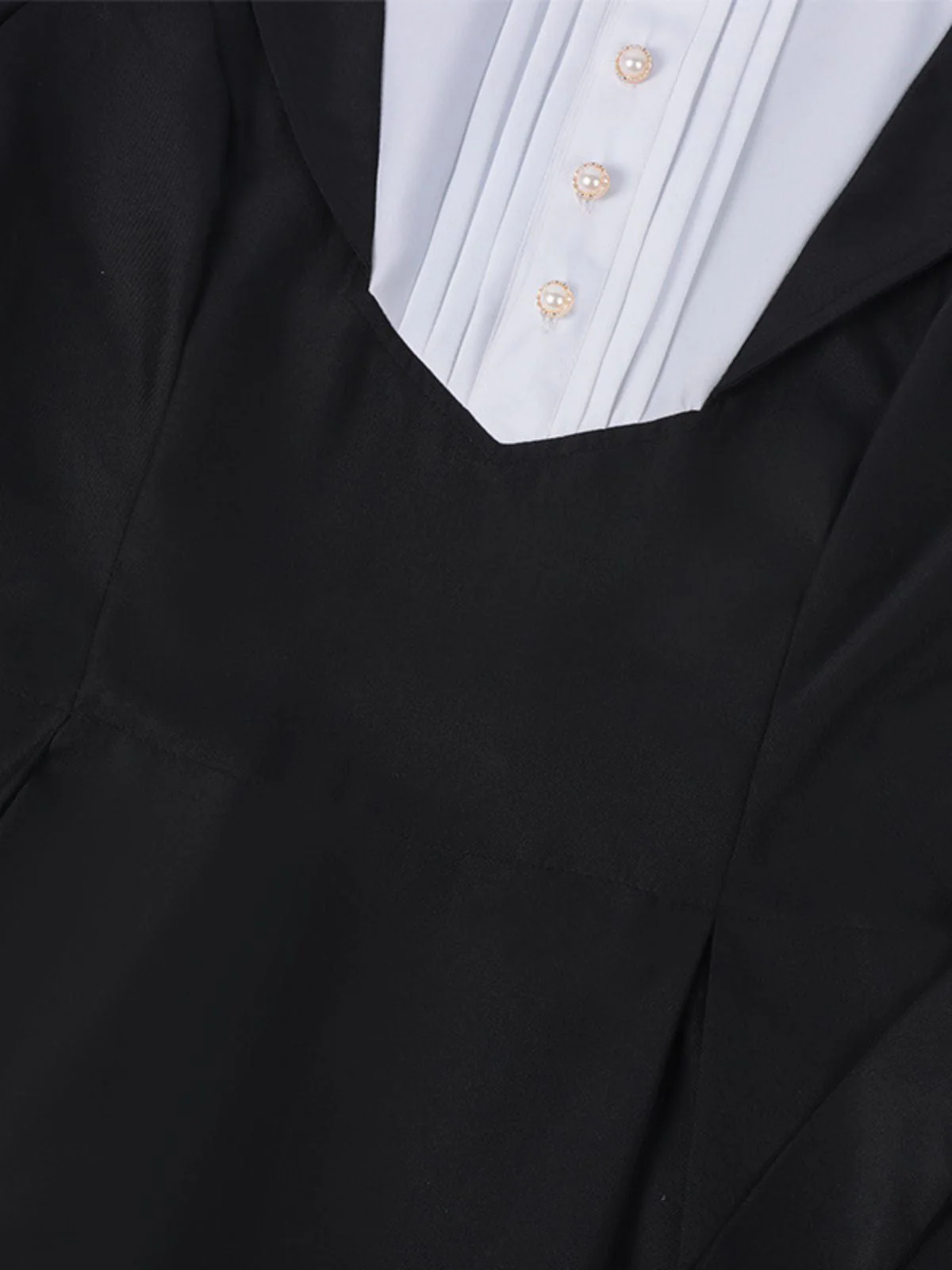 Schwarz 1940er Nonnen-Stil Kreuz Halskette Kleid - Image 5