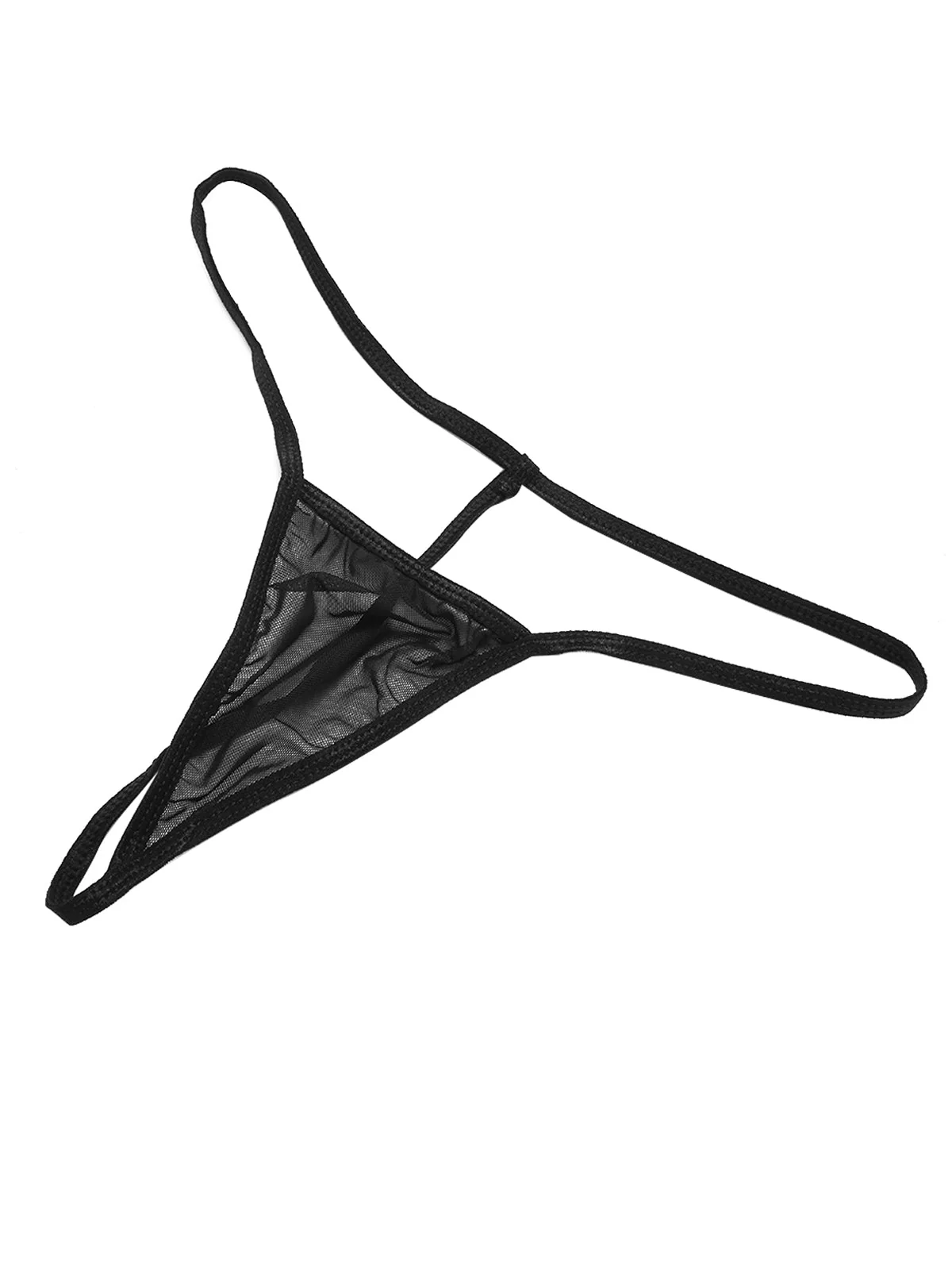Schwarz 1940er Spitzenbesatz Dots Sheer Nachthemd - Image 4