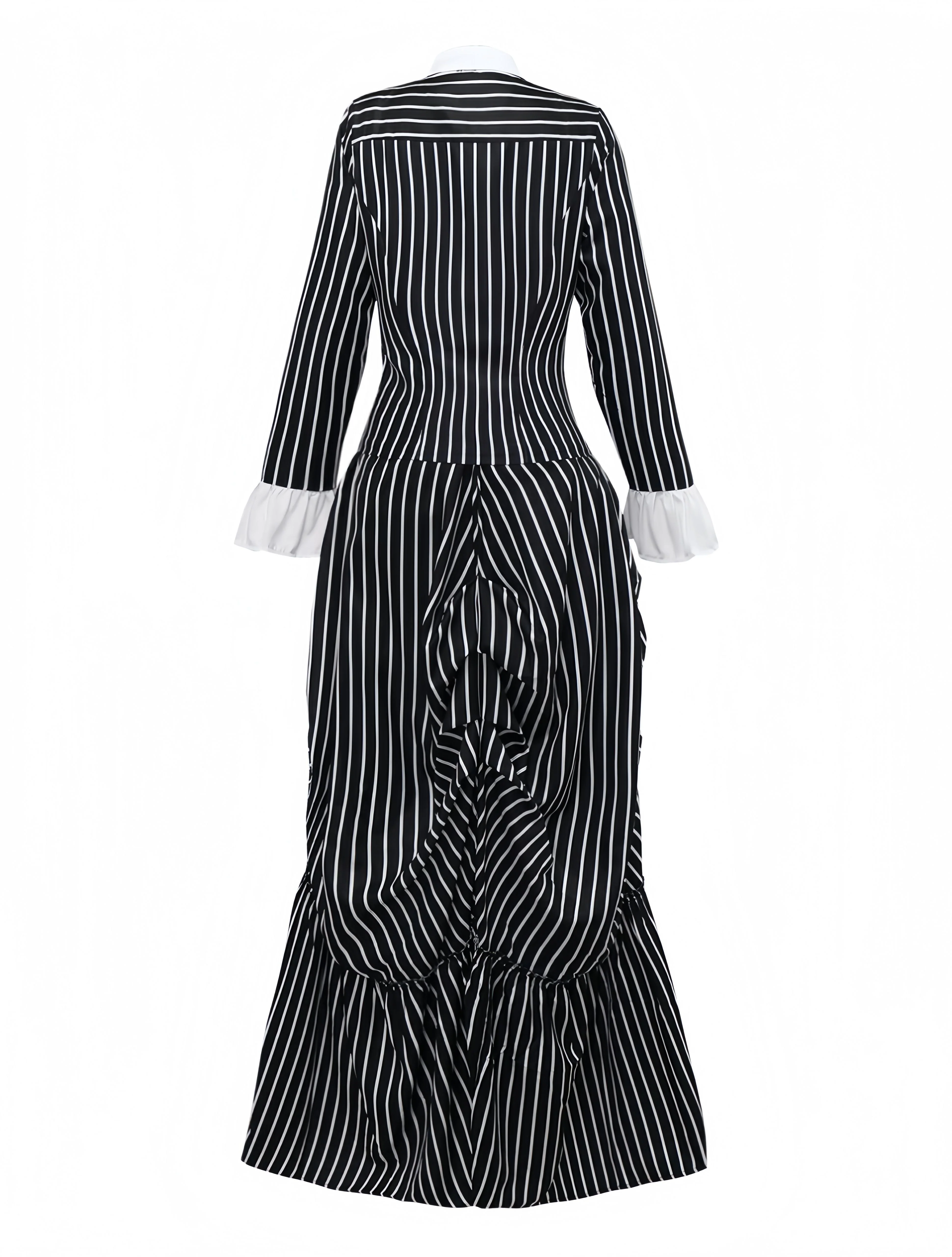 Schwarz 1940er Streifen The Nightmare Before Christmas Suit - Image 4