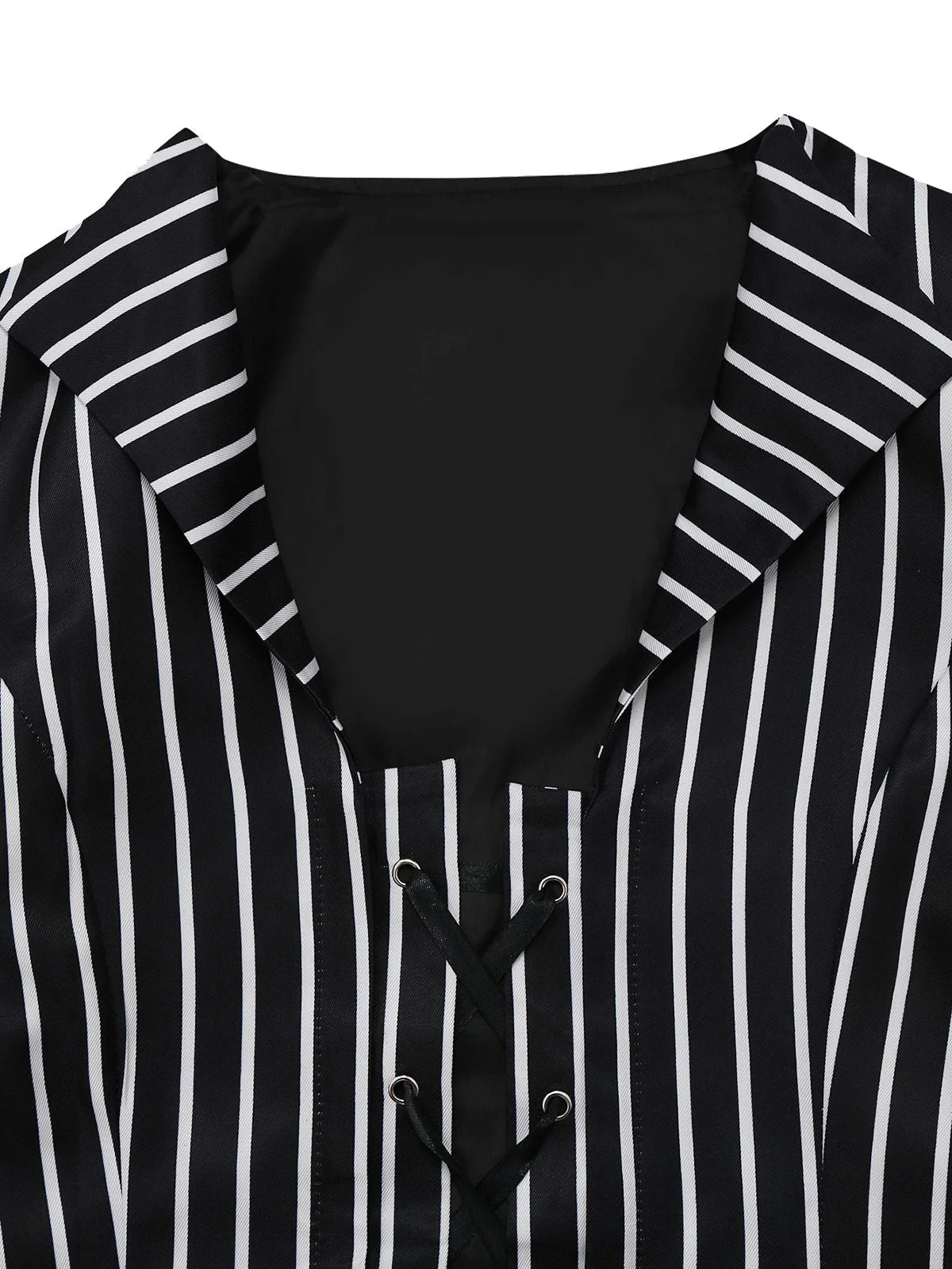 Schwarz 1940er Streifen The Nightmare Before Christmas Suit - Image 6