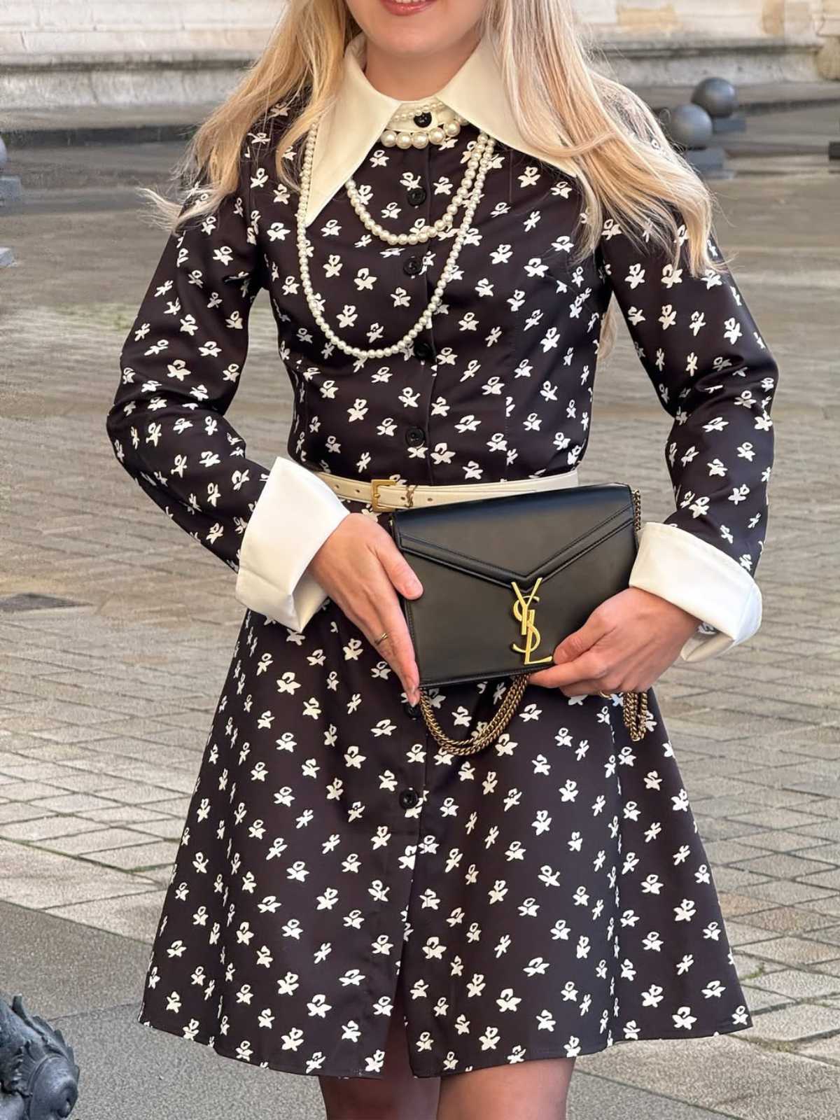 Schwarz 1940er Wednesday Kostüm Mittwoch Addams-Stil Kleid - Image 3