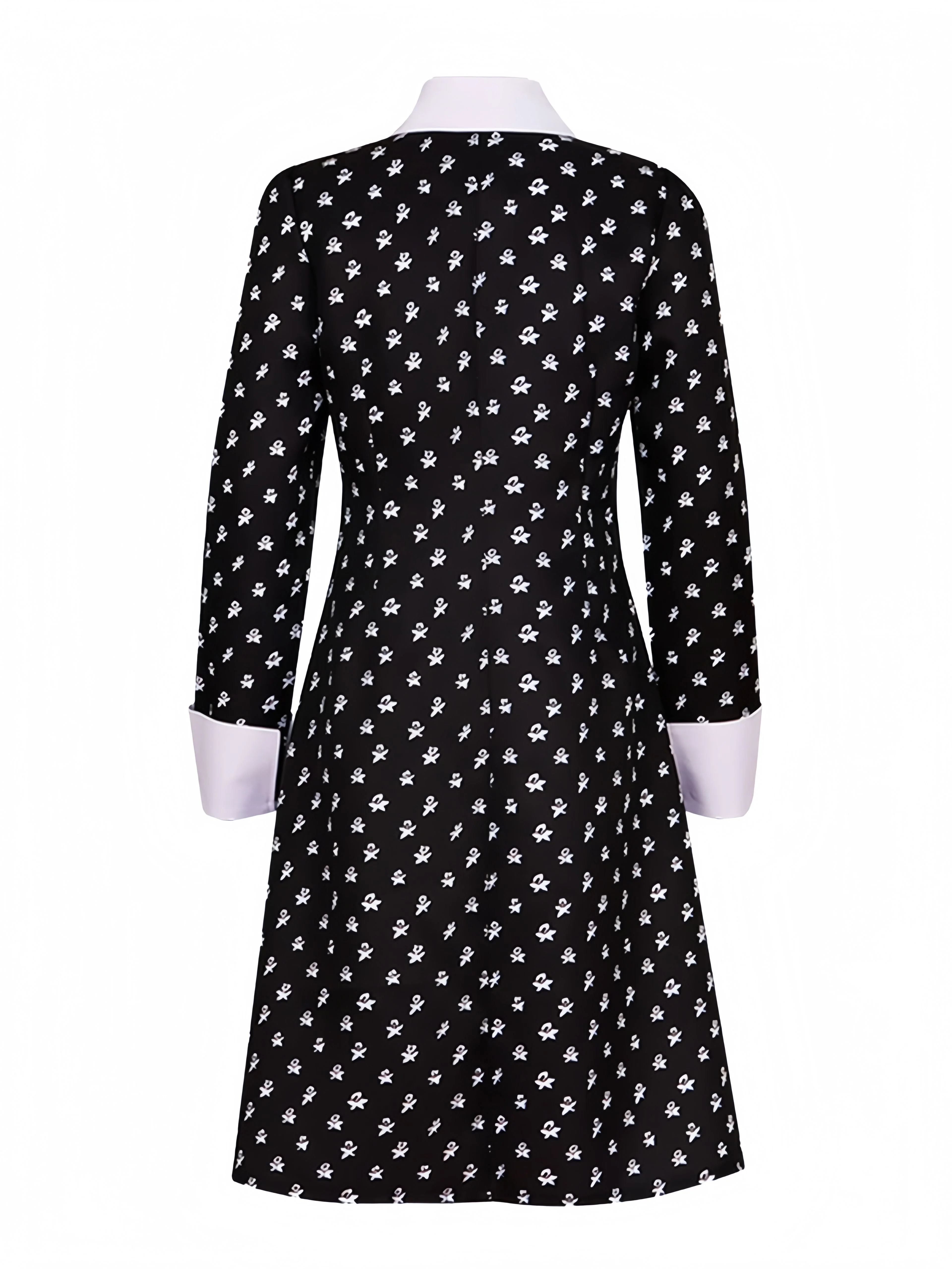 Schwarz 1940er Wednesday Kostüm Mittwoch Addams-Stil Kleid - Image 7