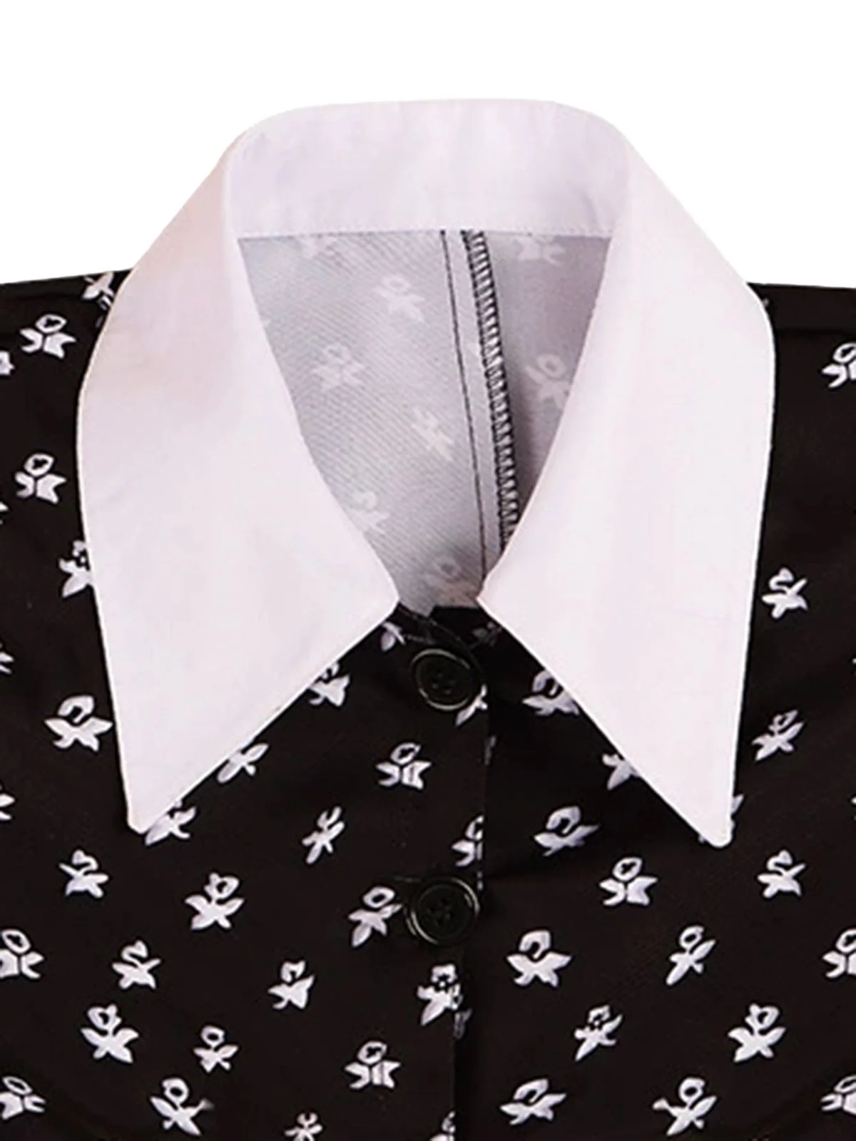 Schwarz 1940er Wednesday Kostüm Mittwoch Addams-Stil Kleid - Image 8