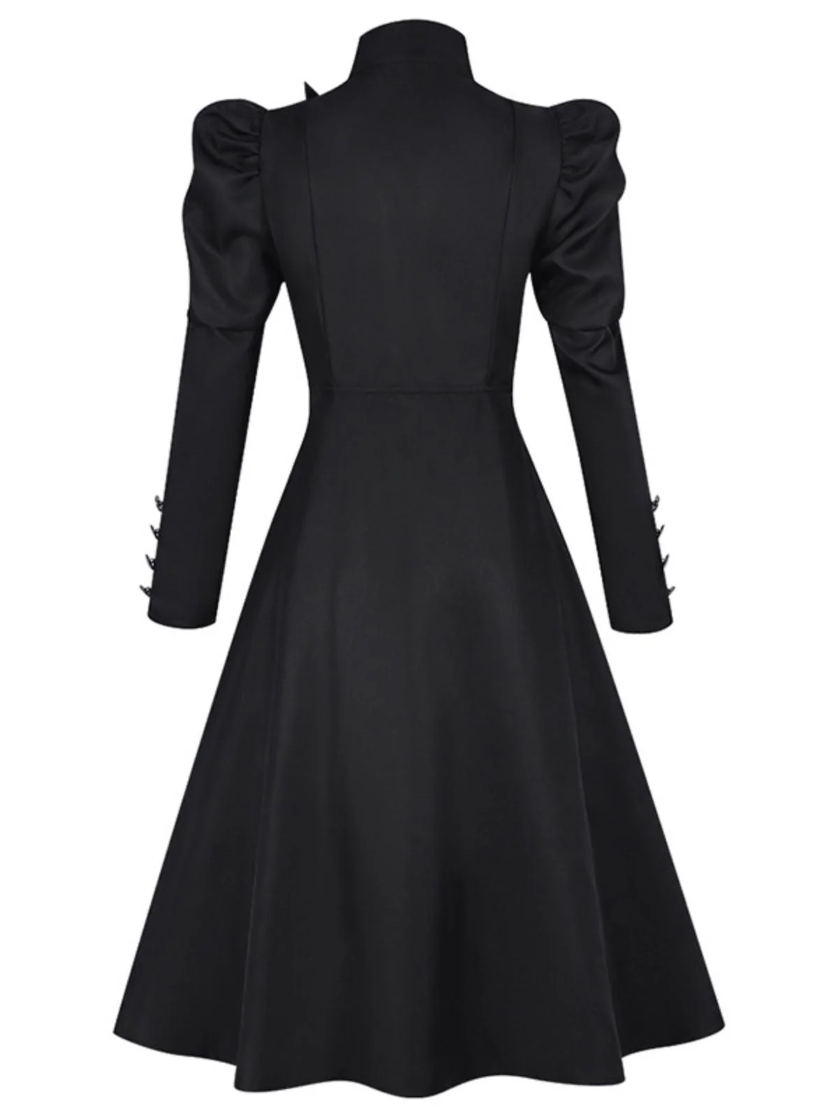 Schwarz 1940er Wicked-Inspiriert Elphaba Blumen Hexen Kleid - Image 2