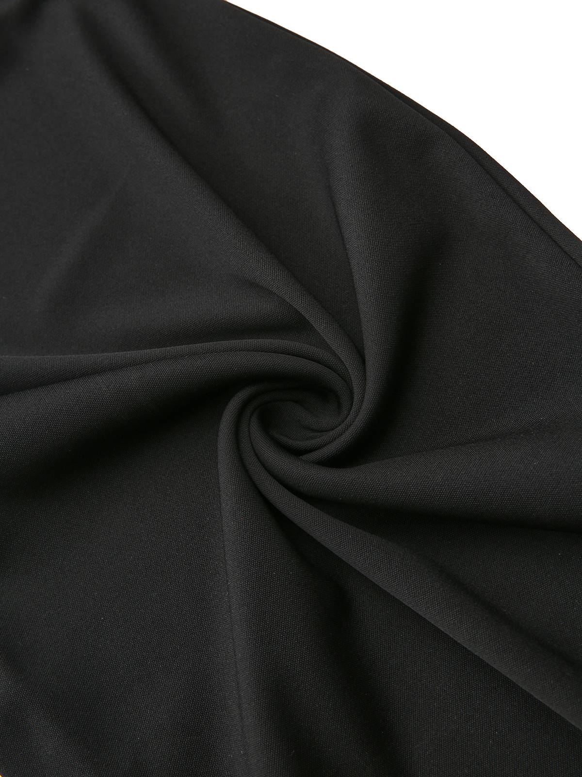 Schwarz 1950er 3D-Blumen Ärmellos Schnür Jumpsuit - Image 6