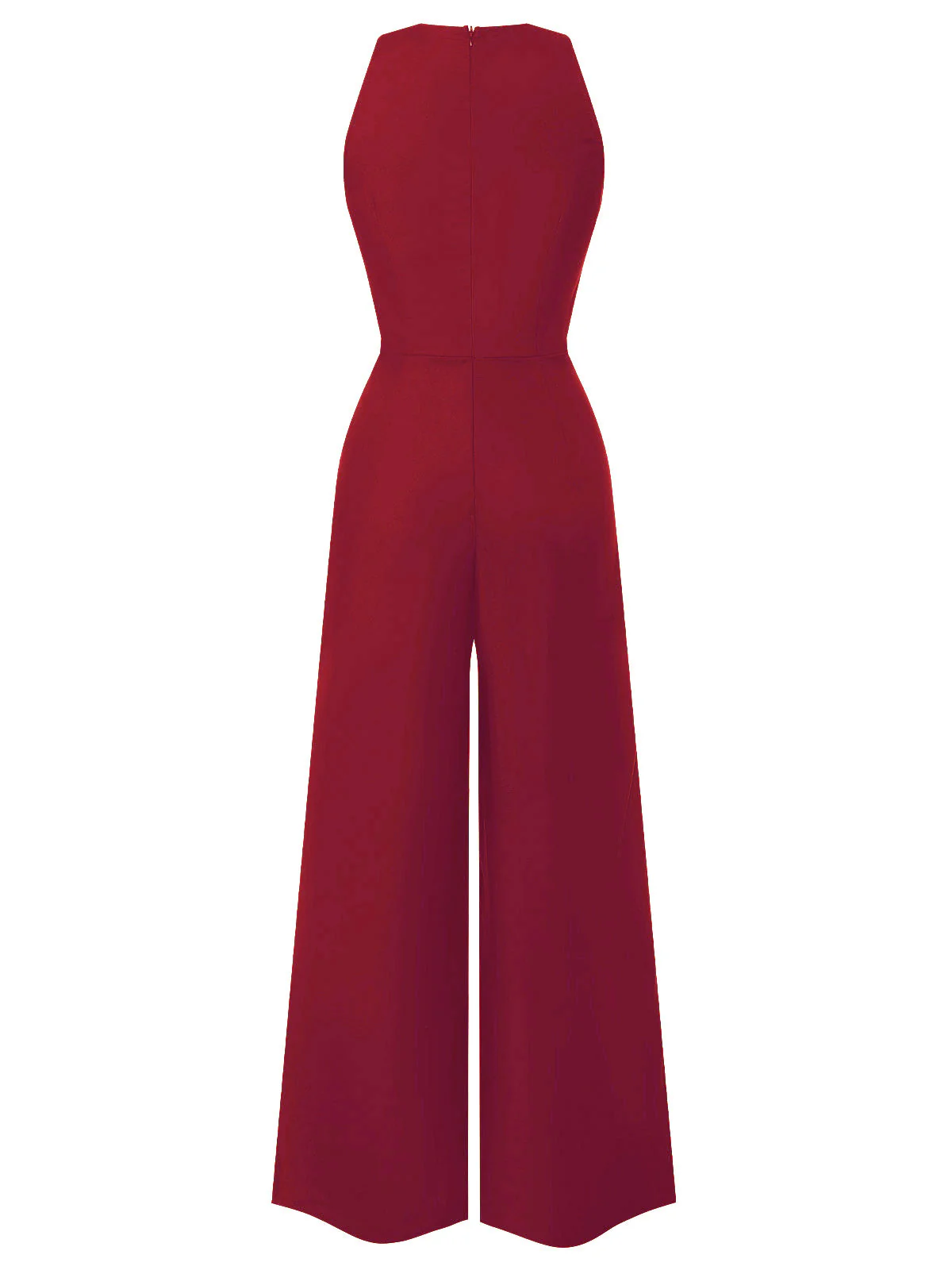 Schwarz 1950er Ärmellos Geknöpft Solide Jumpsuit - Image 15