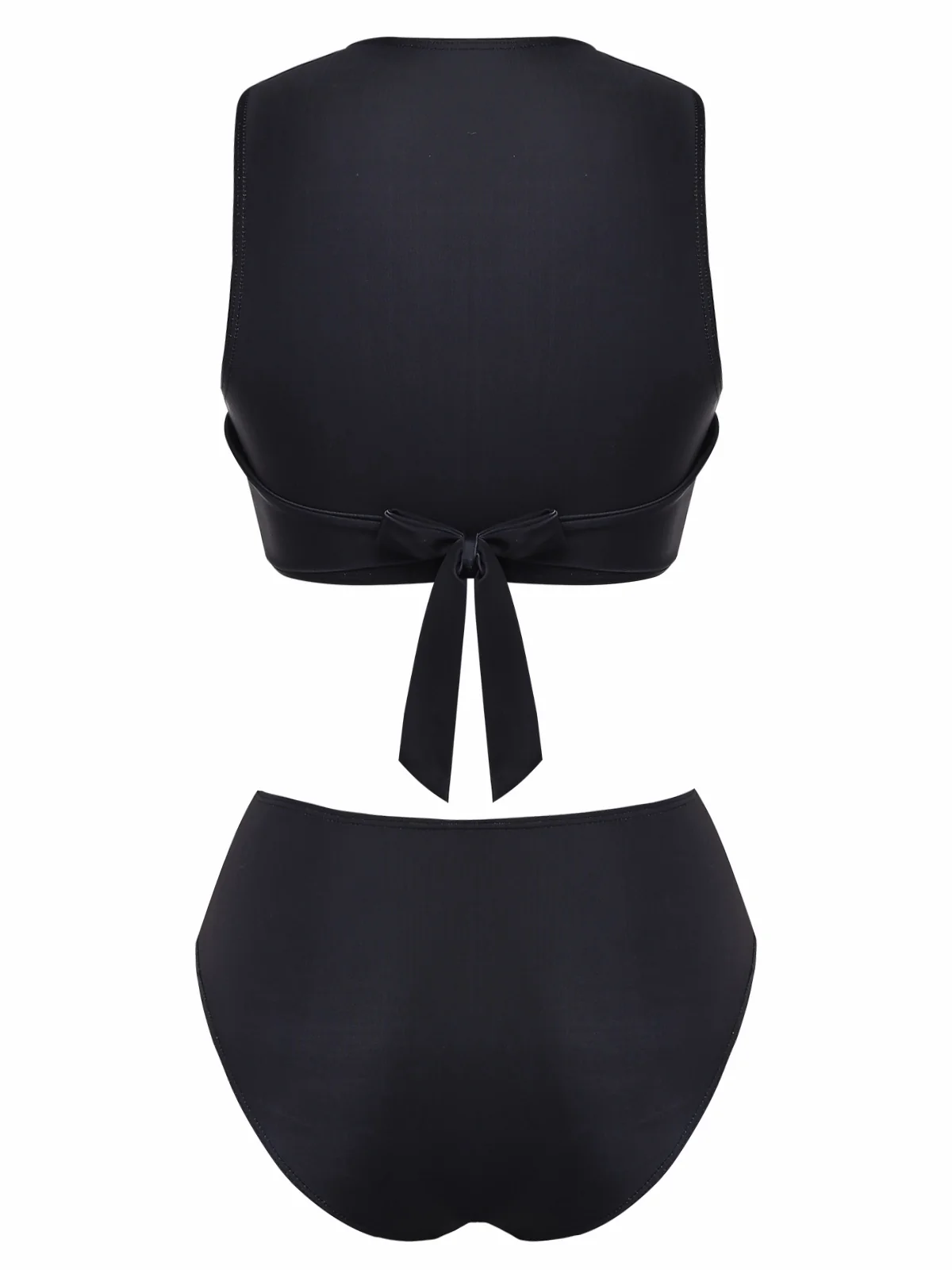 Schwarz 1950er Erkunde Den Strand Tankini Set - Image 3