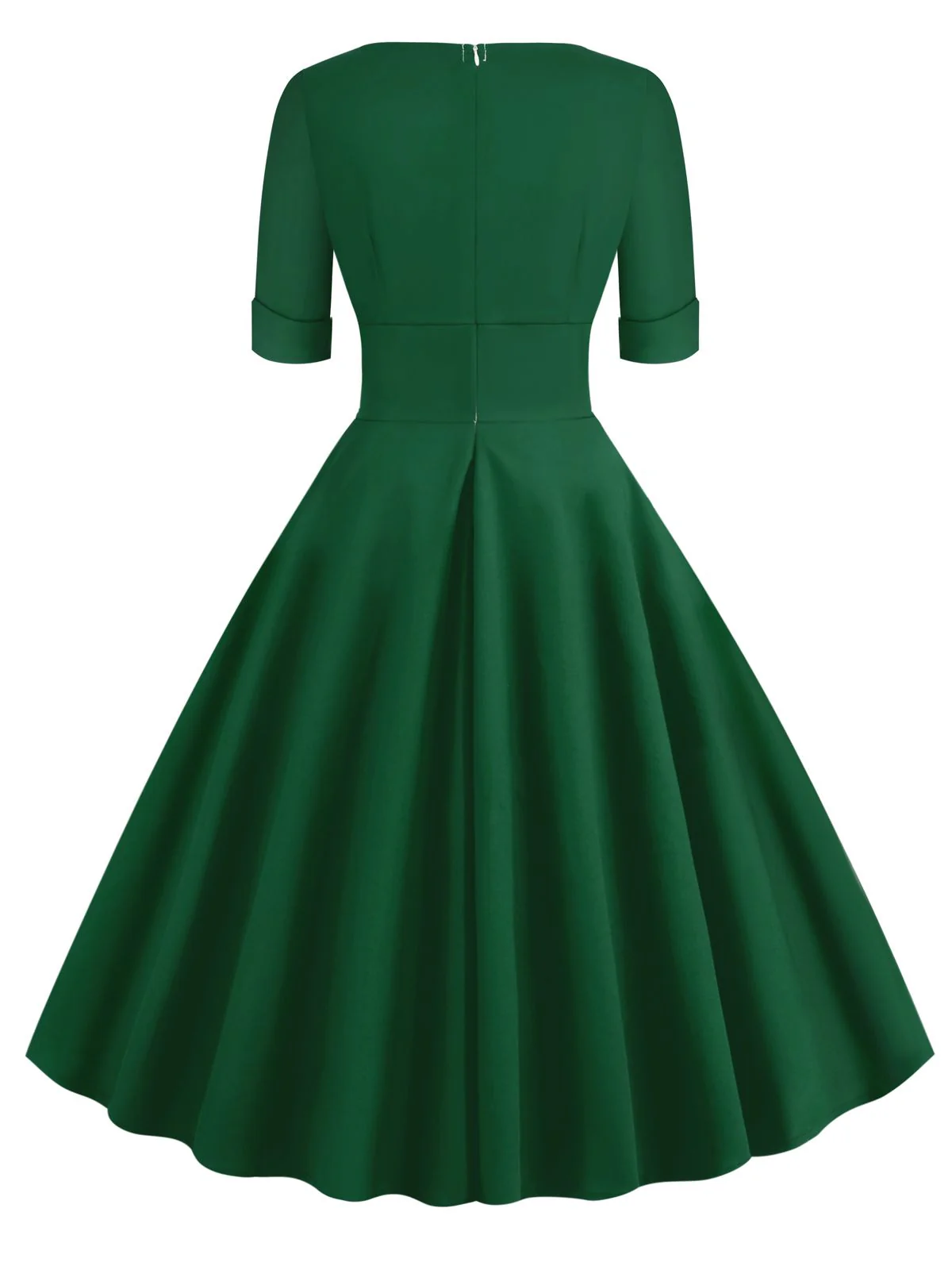Schwarz 1950ER HOHE TAILLE V-AUSSCHNITT SWING KLEID - Image 16