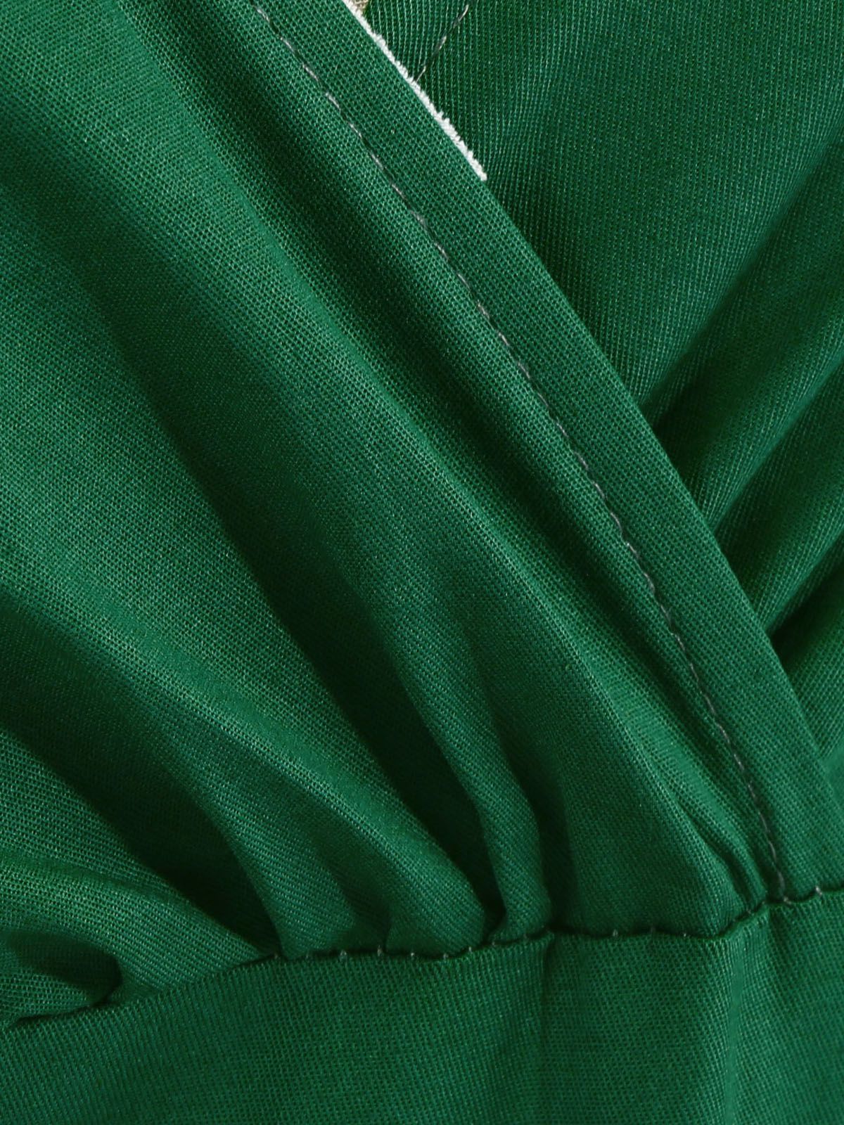 Schwarz 1950ER HOHE TAILLE V-AUSSCHNITT SWING KLEID - Image 17