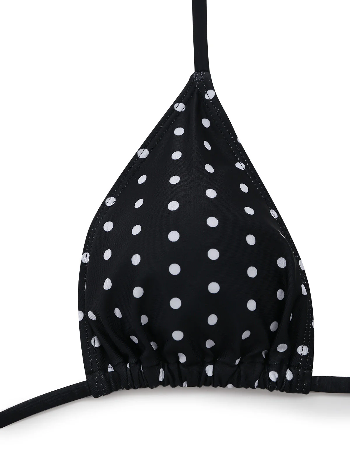 Schwarz 1950er Polka Dot Halter Bikini Set & Cover-Up - Image 5