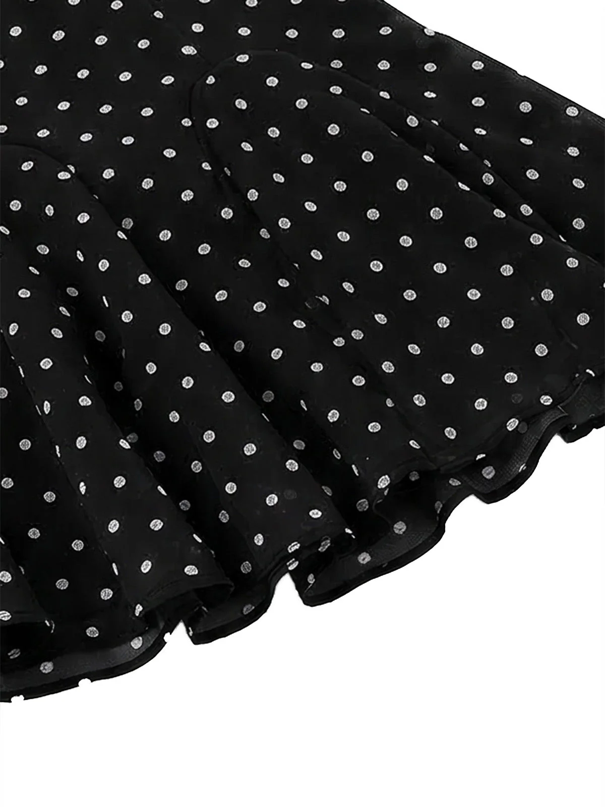Schwarz 1950er Polka Dot Halter Rückenfrei Badekleid - Image 7