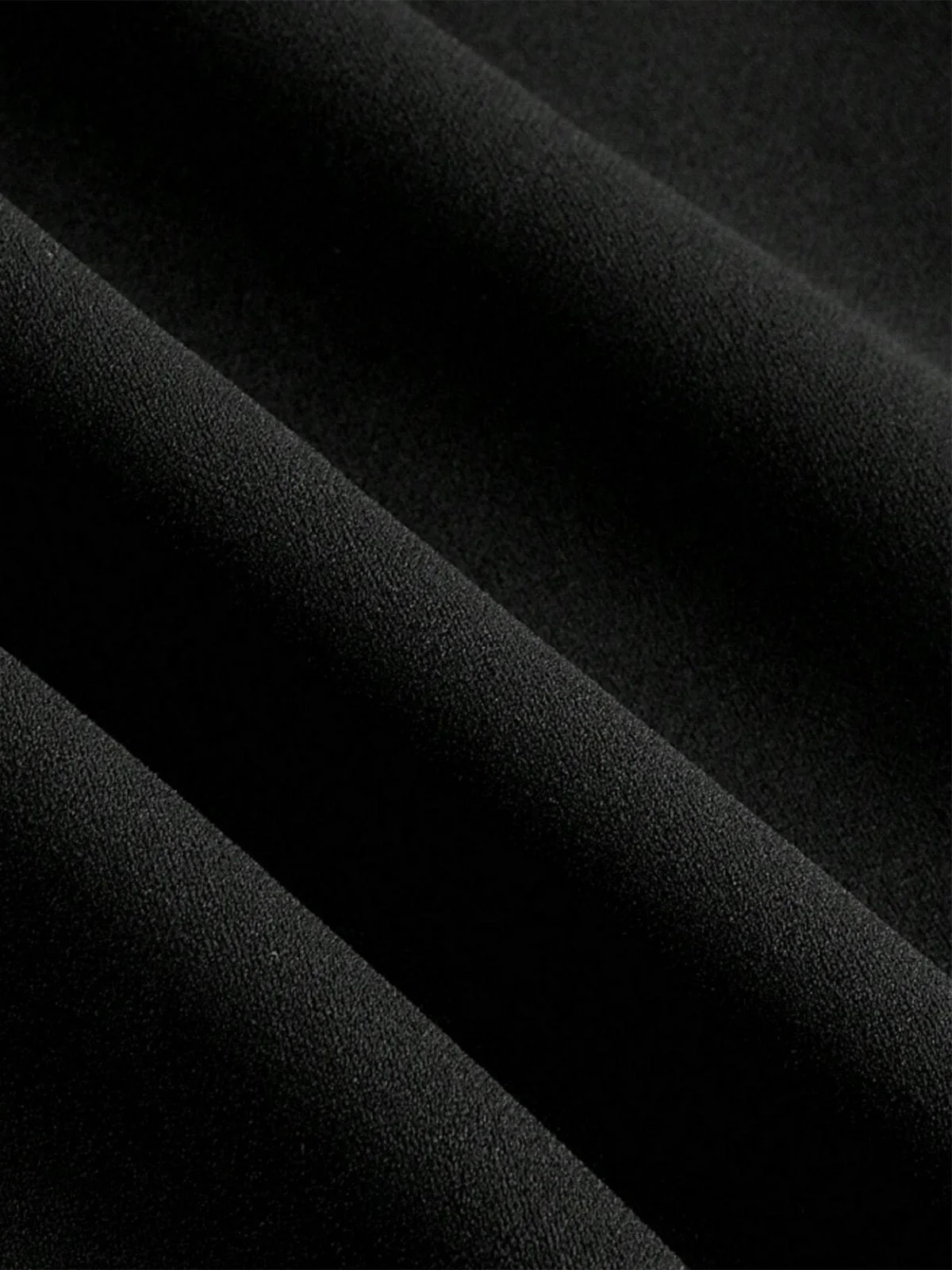 Schwarz 1950er Solide Schalkragen Spitze Patchwork Jumpsuit - Image 5