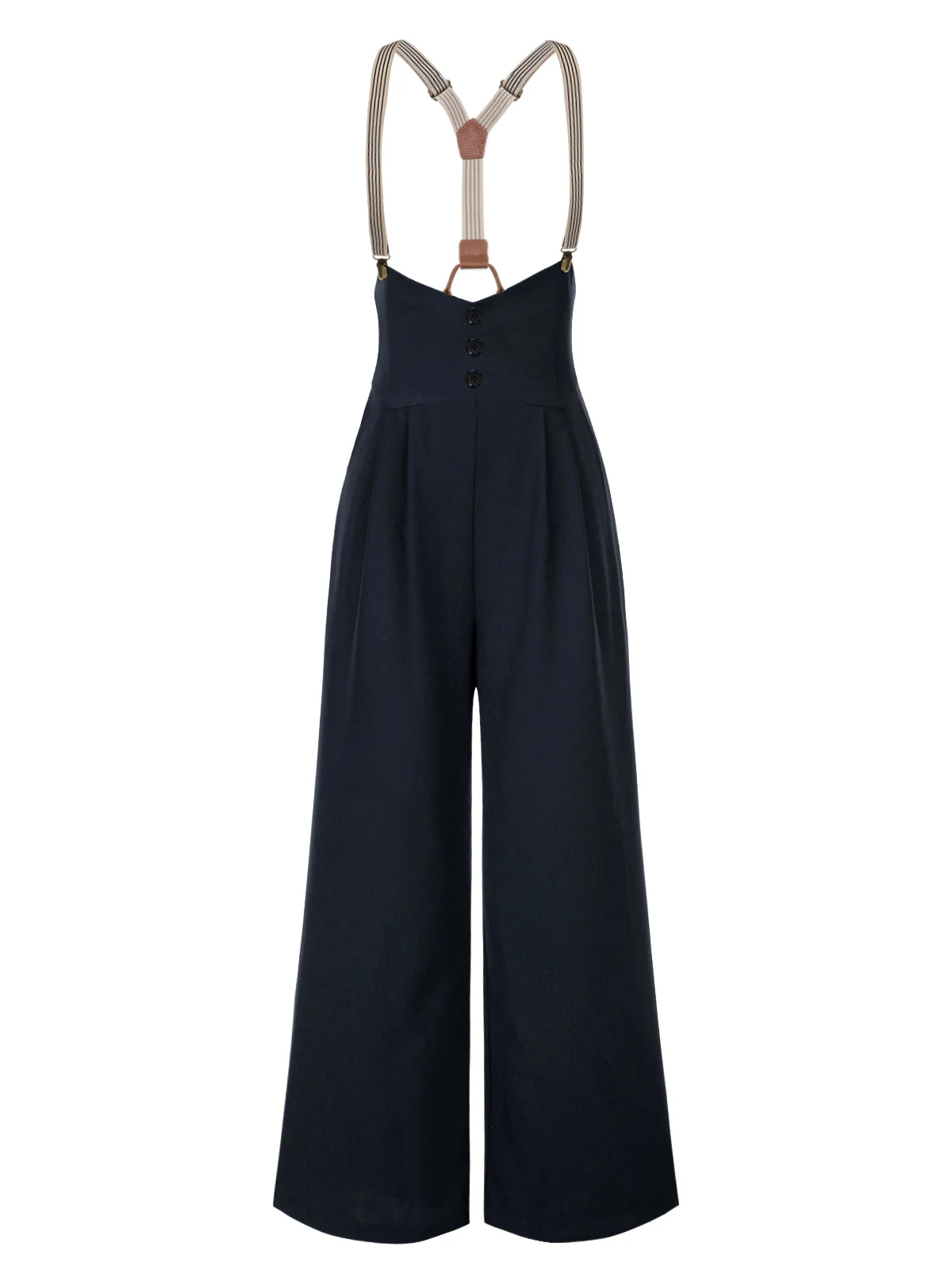 Schwarz 1950er Taste Latzhose - Image 11