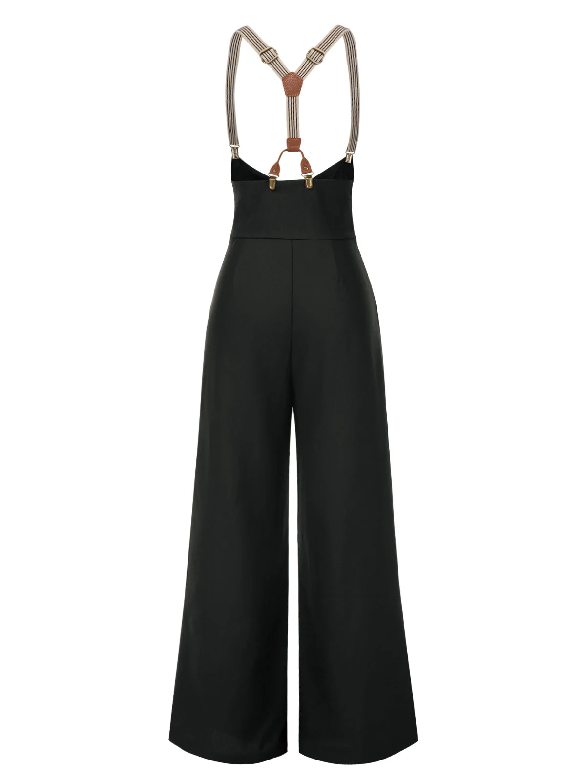 Schwarz 1950er Taste Latzhose - Image 2