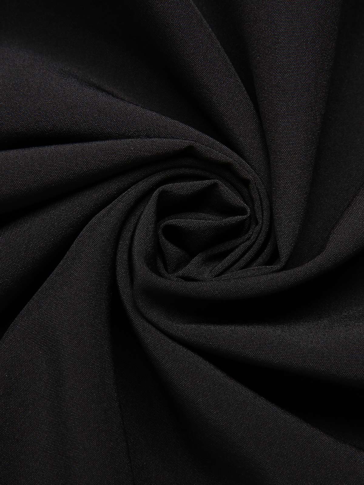 Schwarz 1950er Transparente Patchwork Ärmel Kleid - Image 4