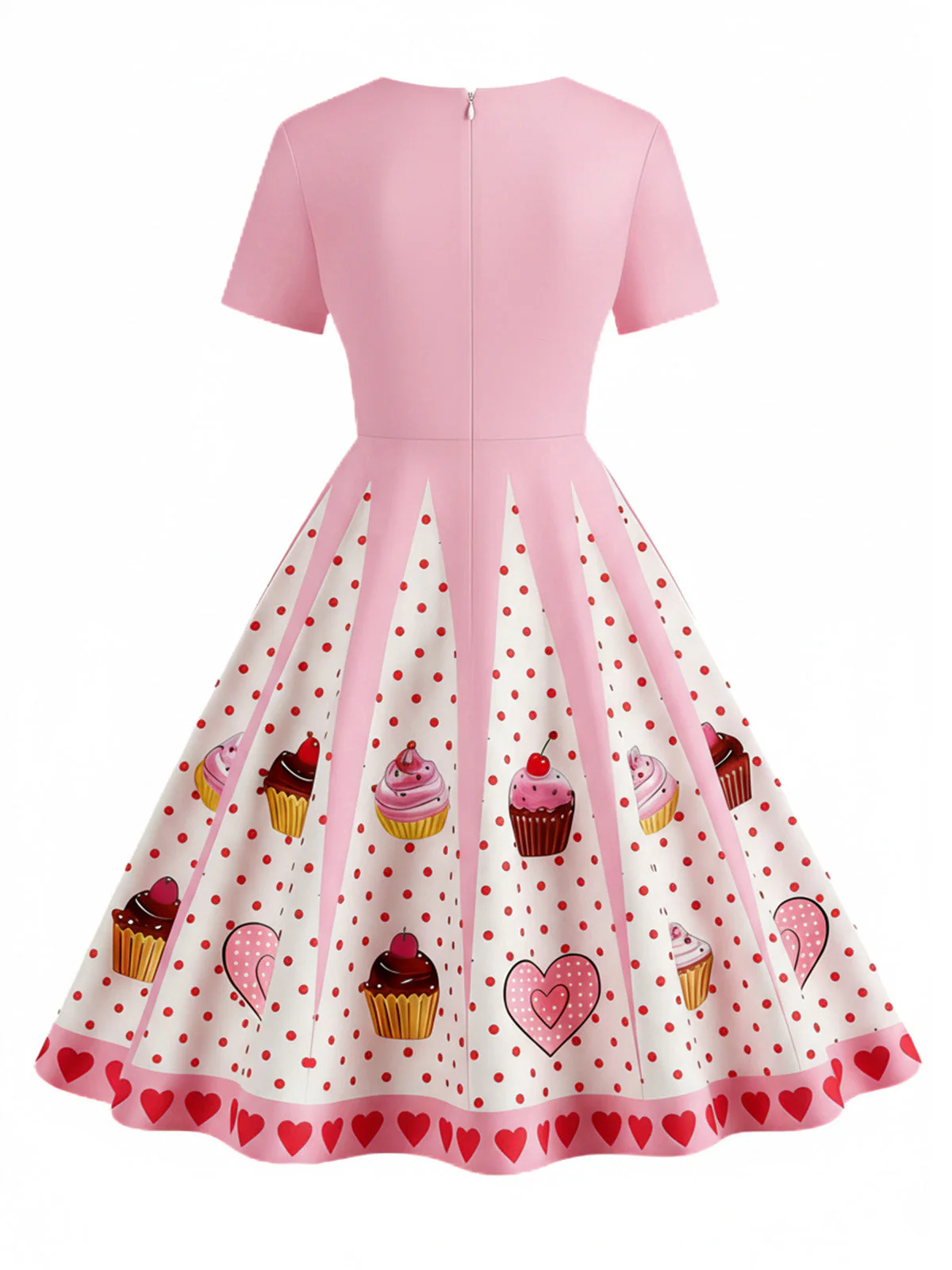 Braun 1950er Weihnachten Lebkuchen Swing Kleid - Image 12