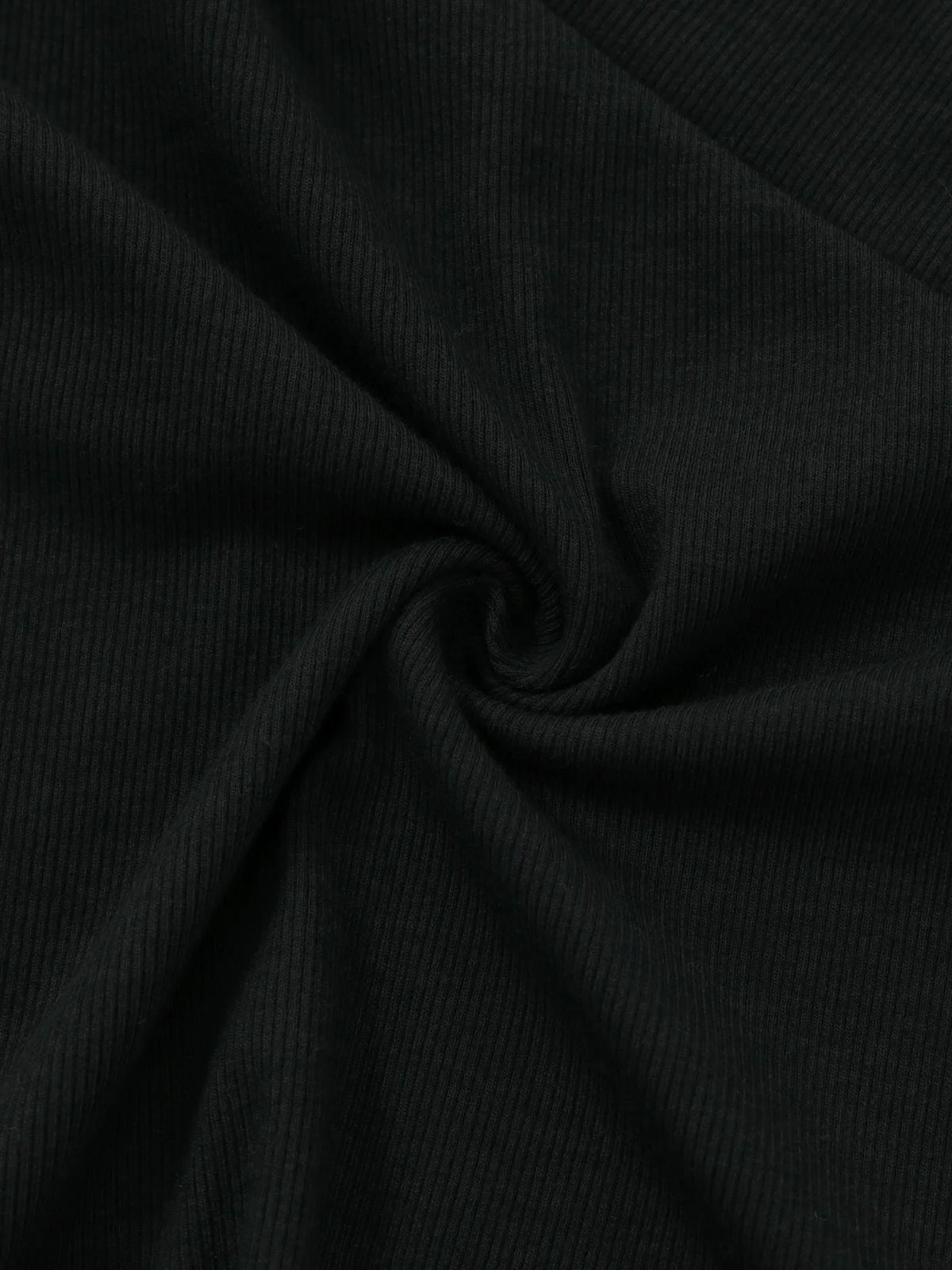 Schwarz 1950S V-Ausschnitt Laternenärmel Stricken Top - Image 7