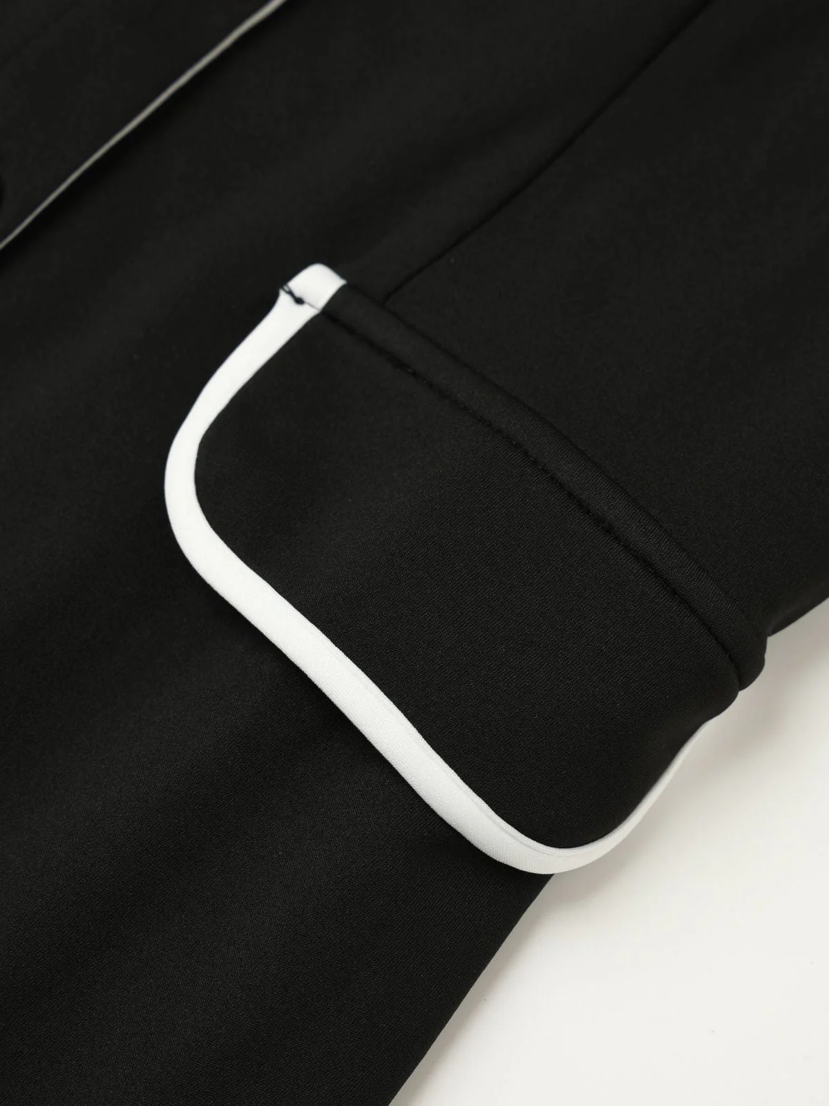 Schwarz 1960er Ärmellos Revers Knopf Enges Kleid - Image 6