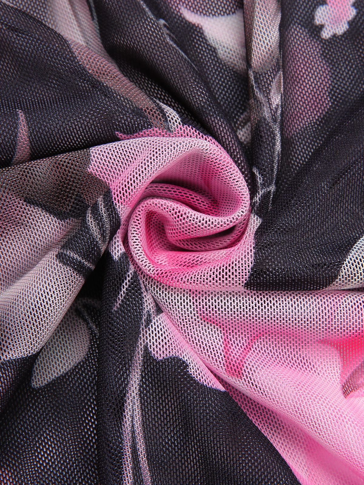 Schwarz 1960er Blumen Spitze Träger Nachthemd - Image 5