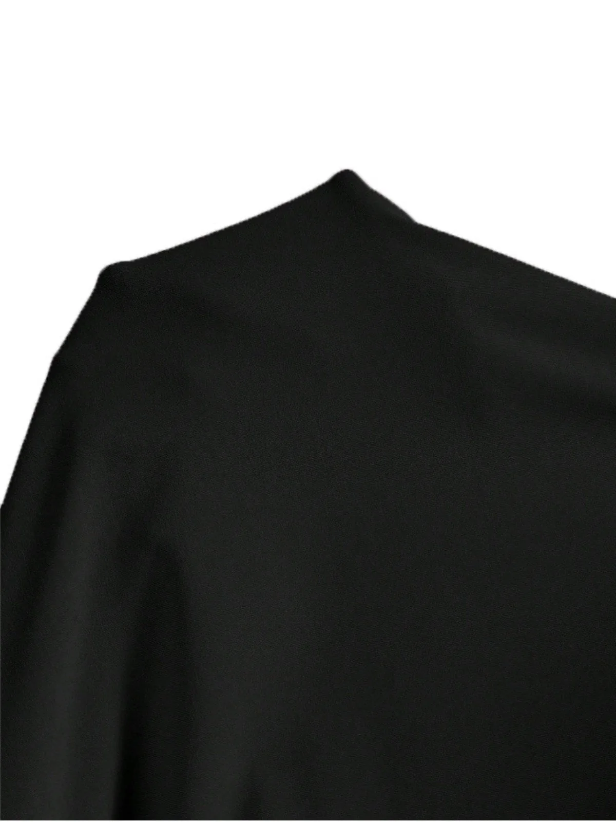 Schwarz 1960er Solide Ärmellos Enges Kleid - Image 3