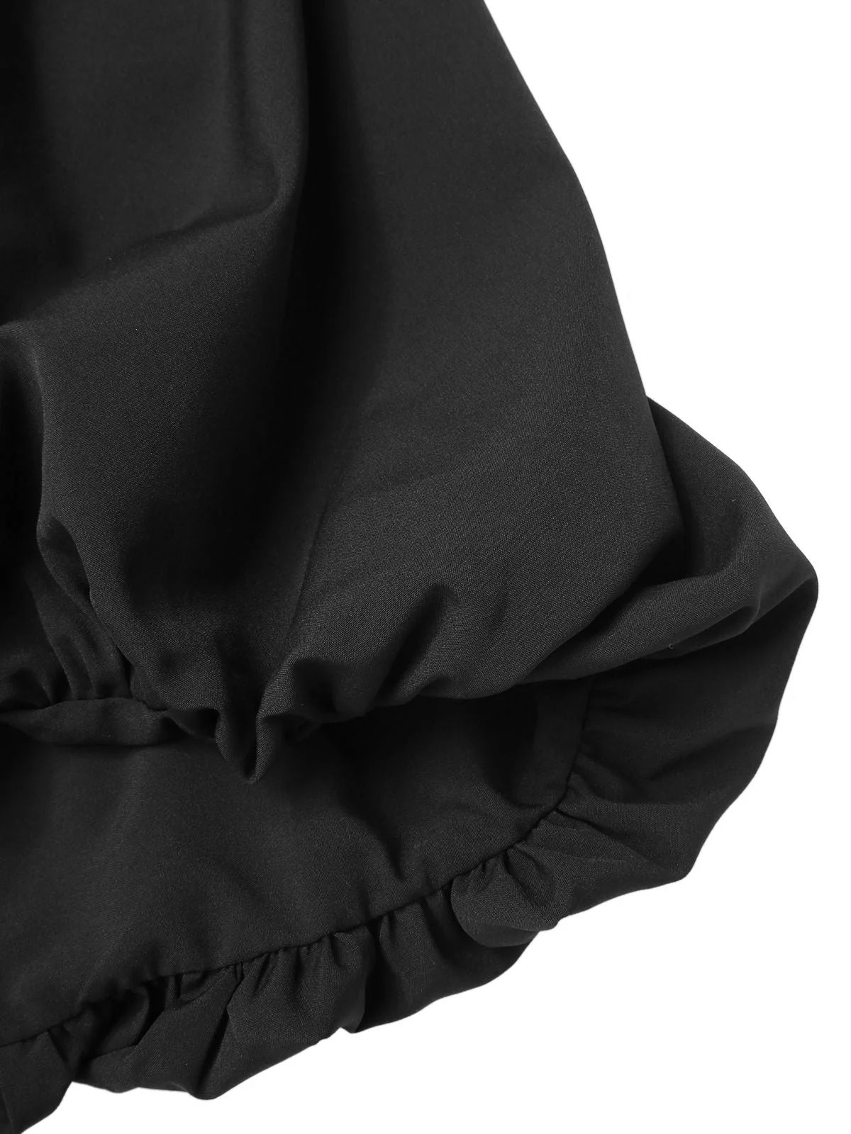 Schwarz 1960er Solide Ärmelloses Bubble Kleid - Image 6