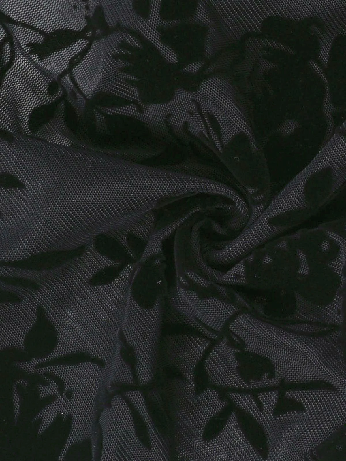 Schwarz 1960er Wasserlöslich Spitze Sheer Top - Image 4