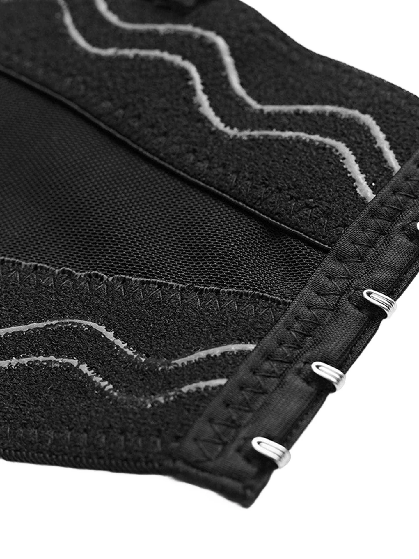 Schwarz 1970er Strassstein Spinnennetz Crop Top - Image 4