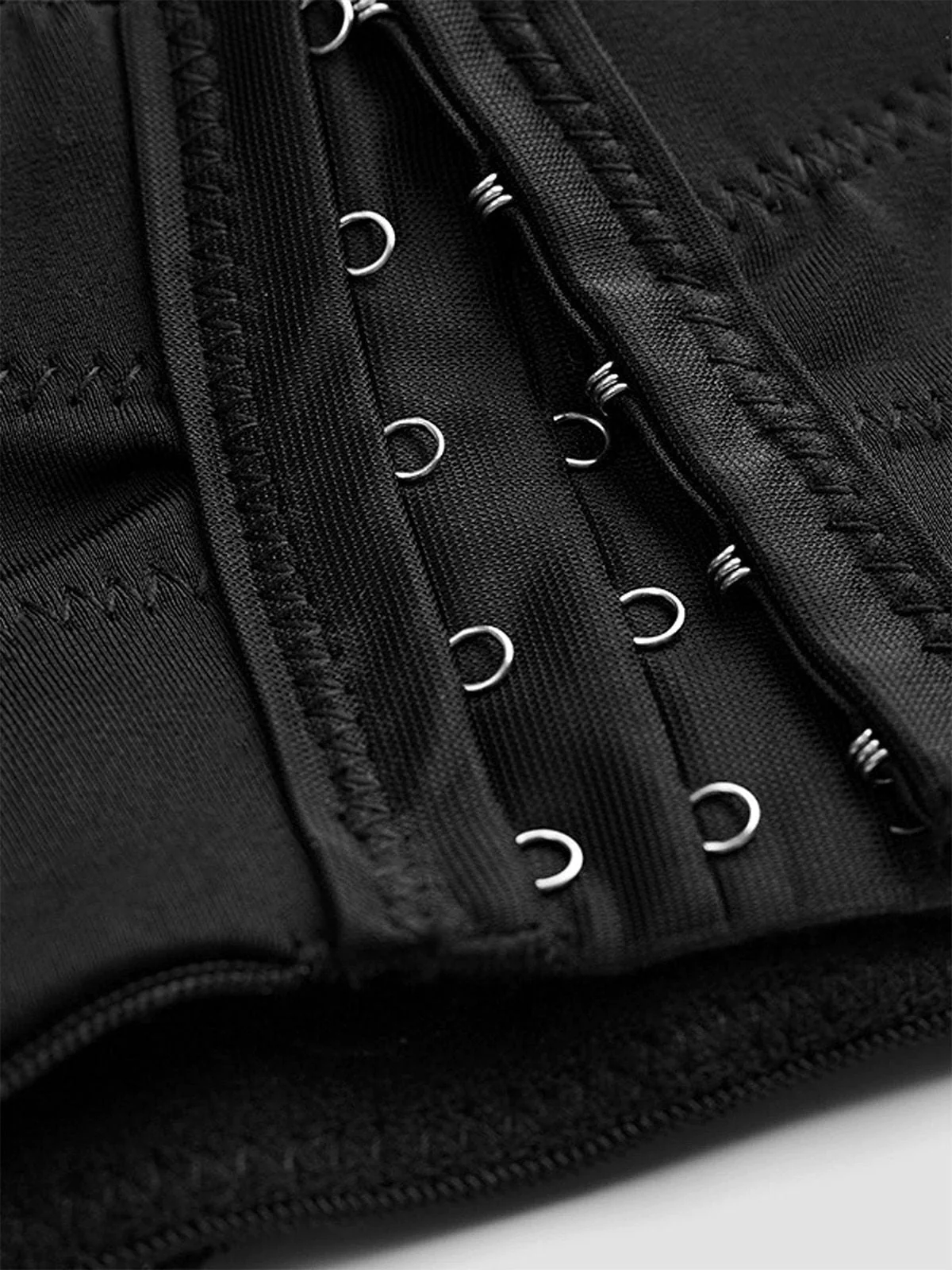 Schwarz 1970er Strassstein Spinnennetz Crop Top - Image 5