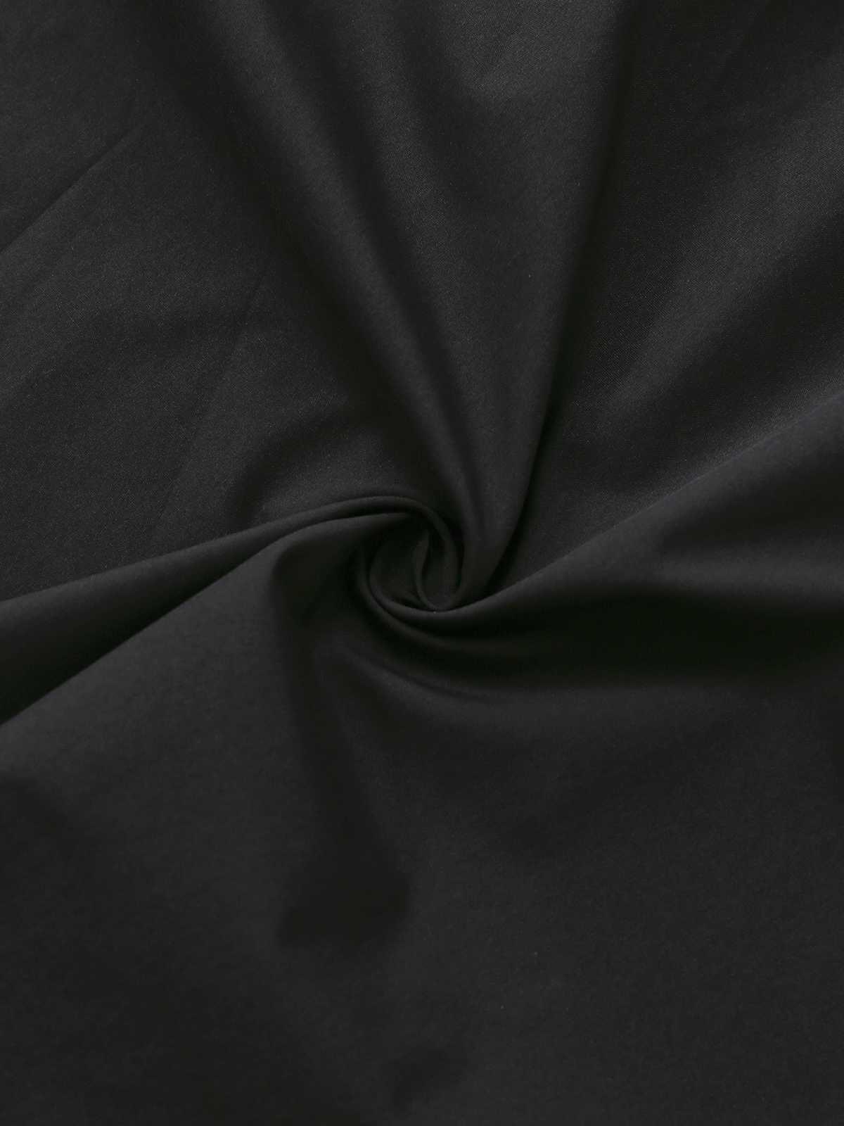 Schwarz 1980er Punk Trägerlos Spitze Gothic Korsett Kleid - Image 5