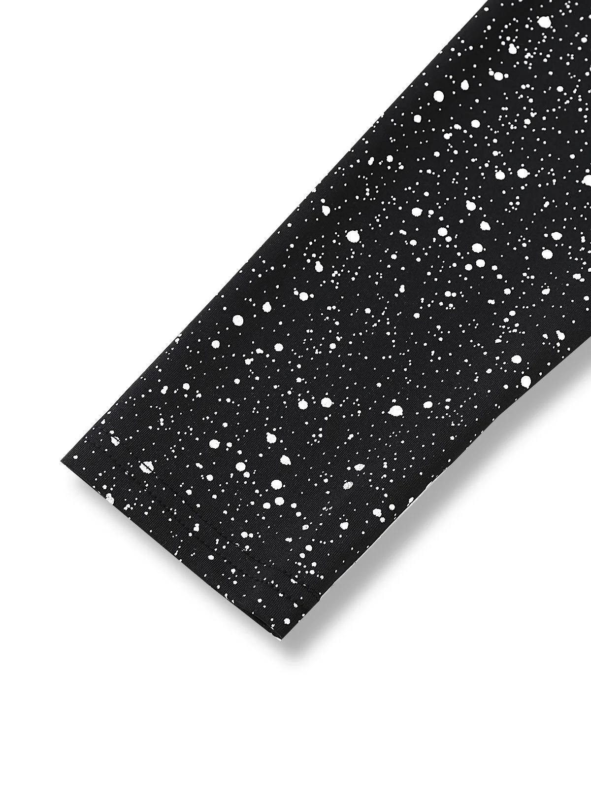 Schwarz 1980er Spitze Schulterfrei Silber Spritzer Enges Kleid - Image 5