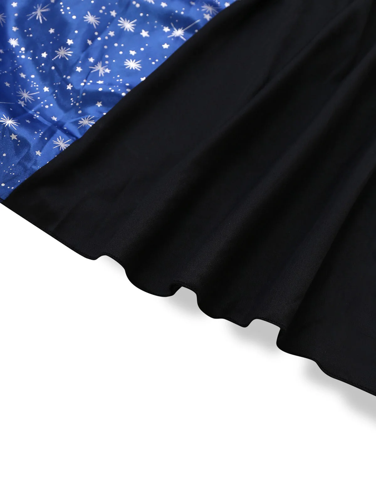 Schwarz & Blau 1930er Hexe Schnürung Kapuze Kleid - Image 5