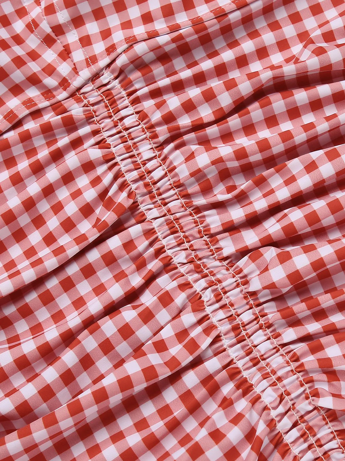 Blau Gingham 1950er Schleife Neckholder Badeanzug - Image 11