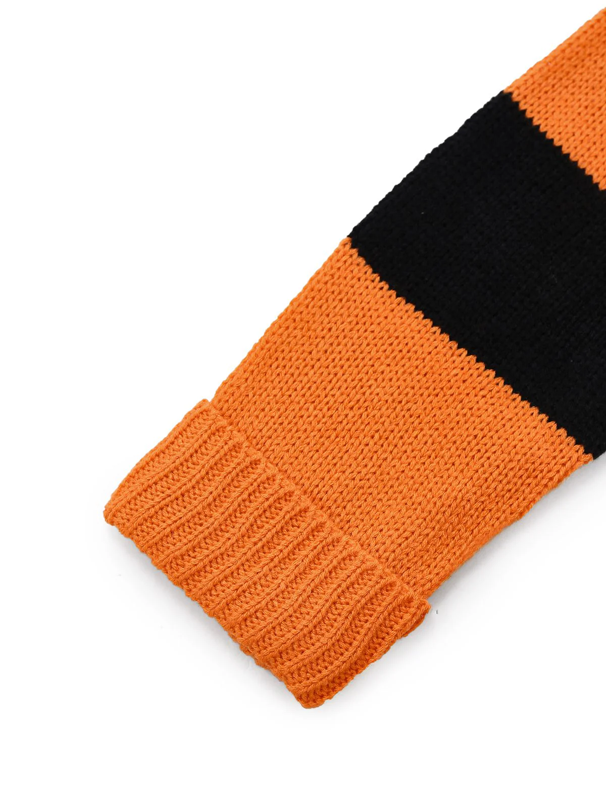 Schwarz & Orange 1950er Halloween Schläger Strick Pullover - Image 4