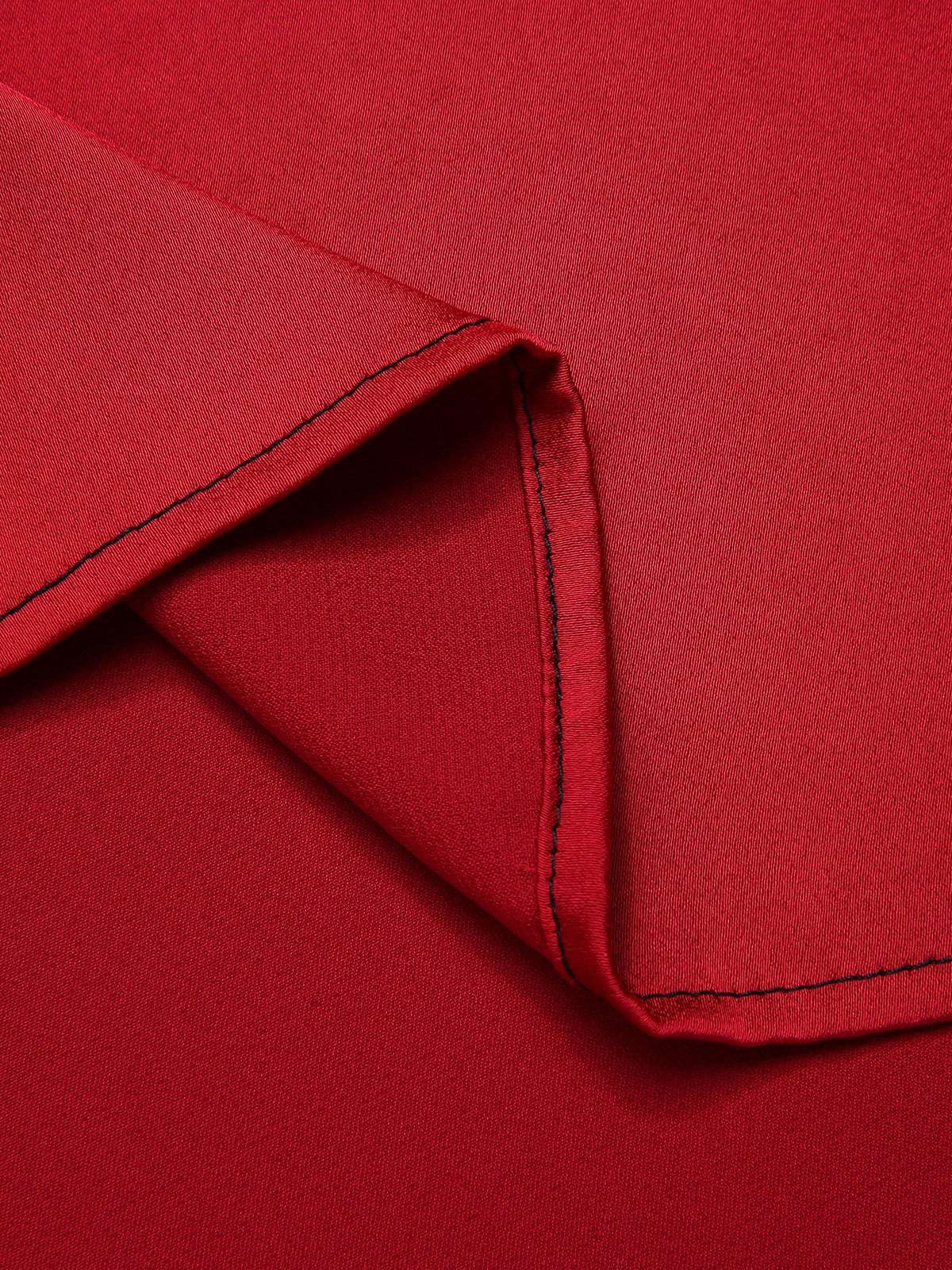 Schwarz & Rot 1930er Gothic Fischschwanz-Trägerkleid - Image 7