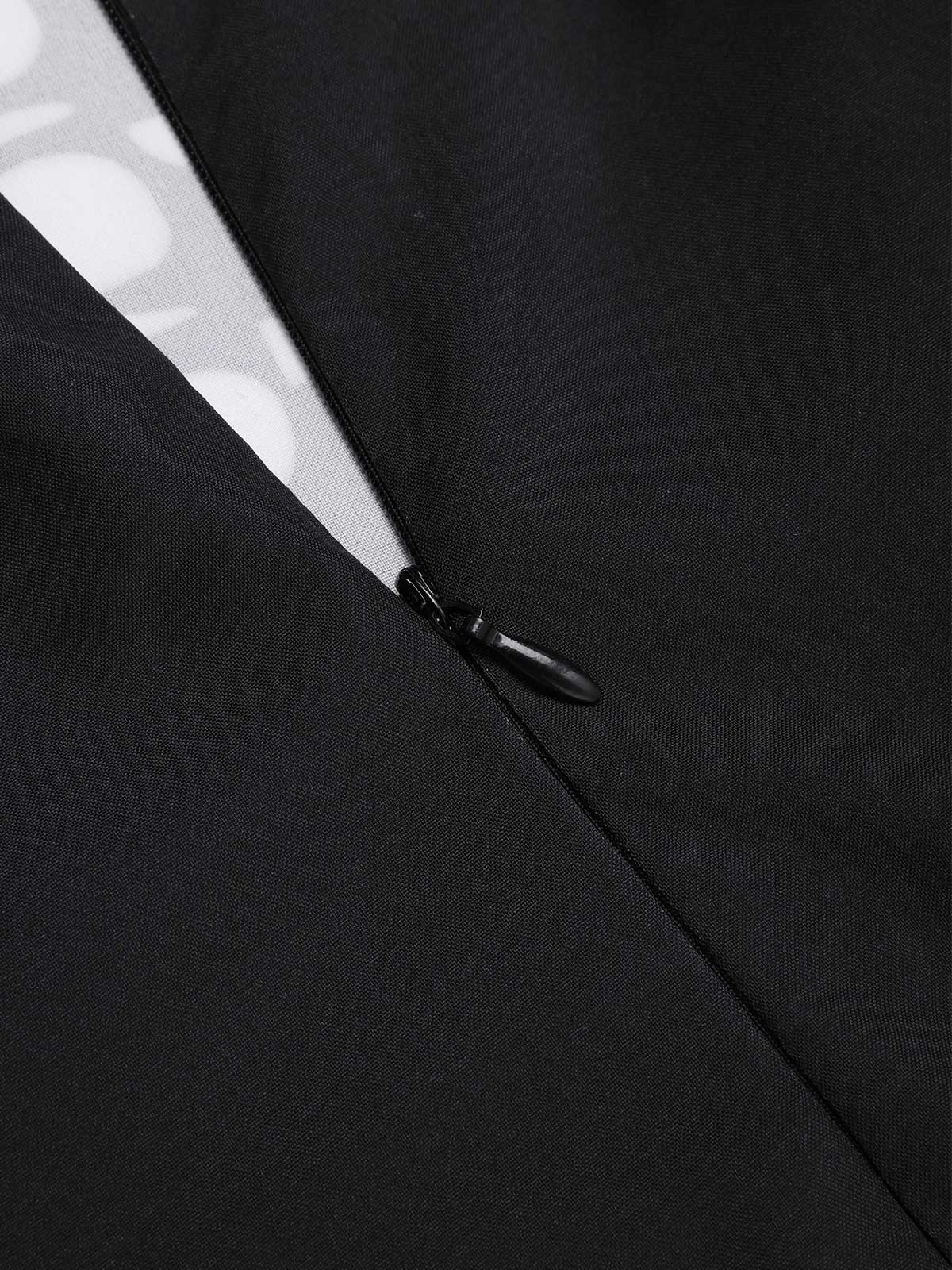 Schwarz & Weiß 1930er Halter Schädel Netz Fischschwanz Kleid - Image 7