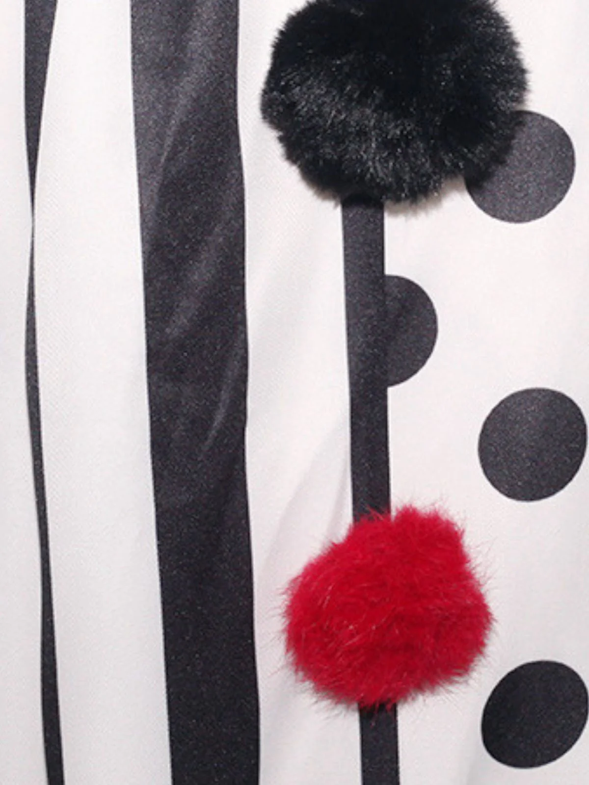 Schwarz & Weiß 1950er Halloween Horror Clown Cosplay Cape - Image 10