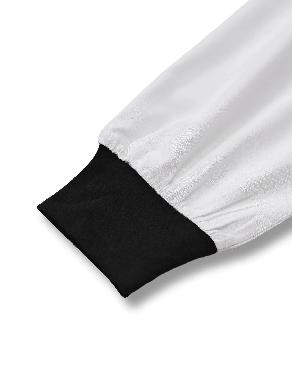 Schwarz & Weiß 1960er Farbblock Plissiertes Revers Kleid - Image 6