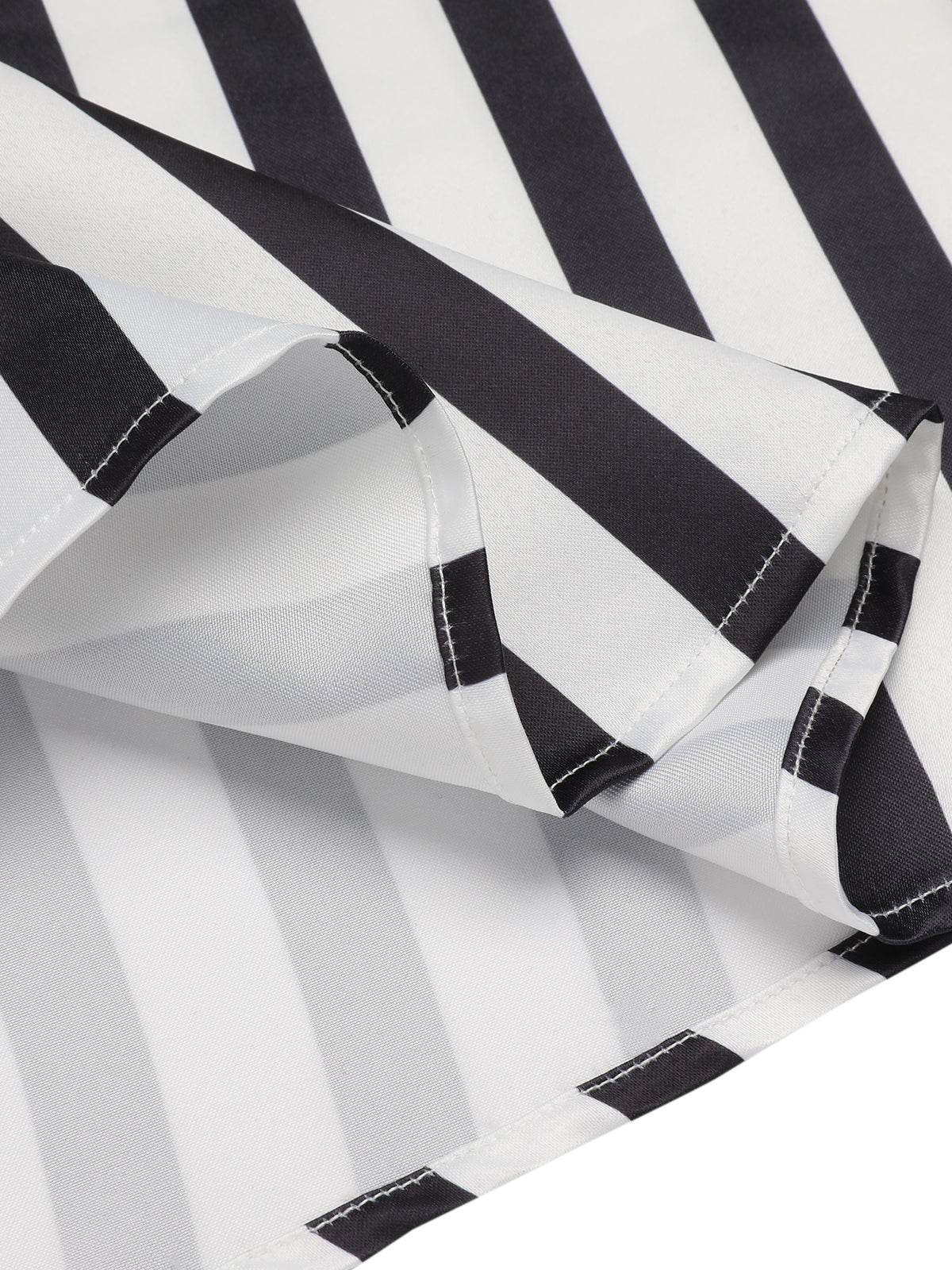 Schwarz & Weiß 1950er Streifen Straps Rock - Image 6