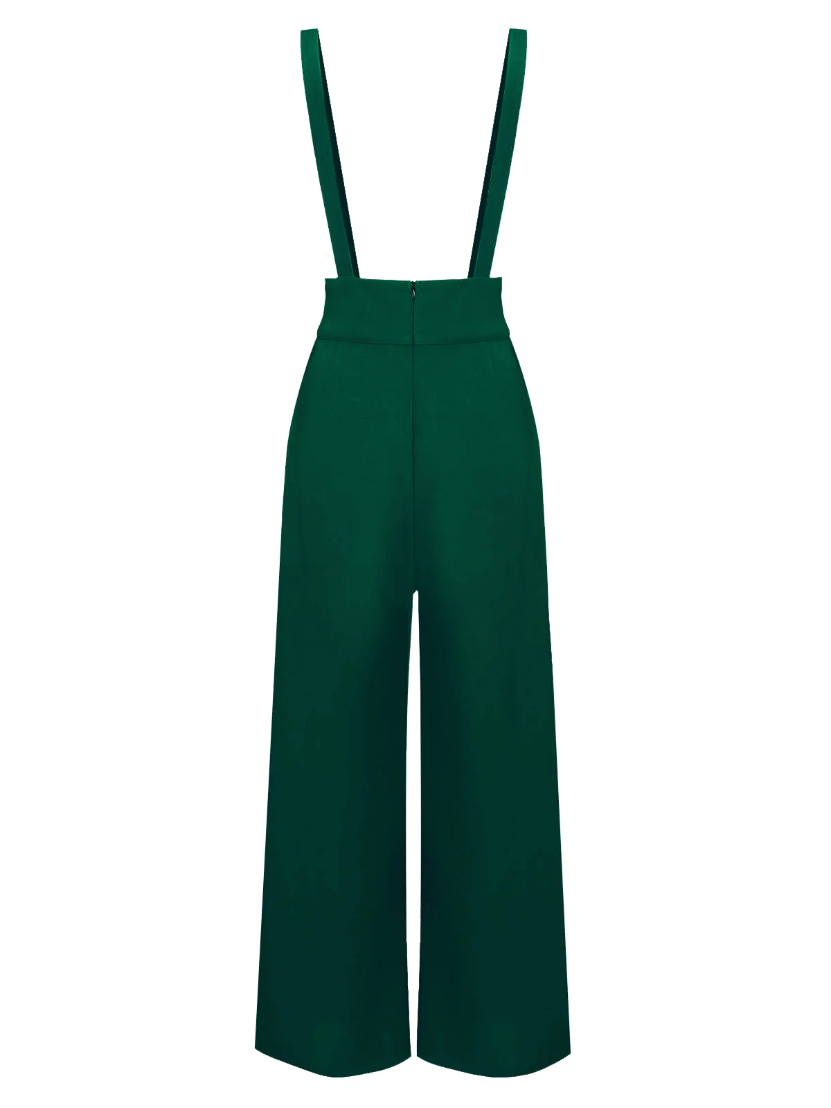 Grün Hose Mit Weitem Bein Und Hoher Taille - Image 2