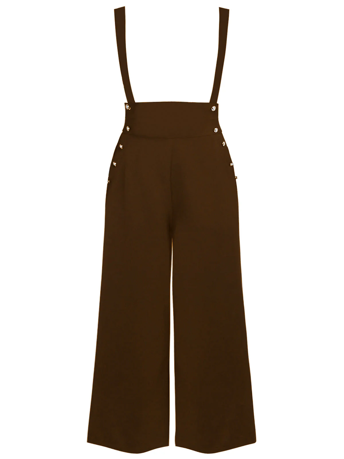 Grün Hose Mit Weitem Bein Und Hoher Taille - Image 12
