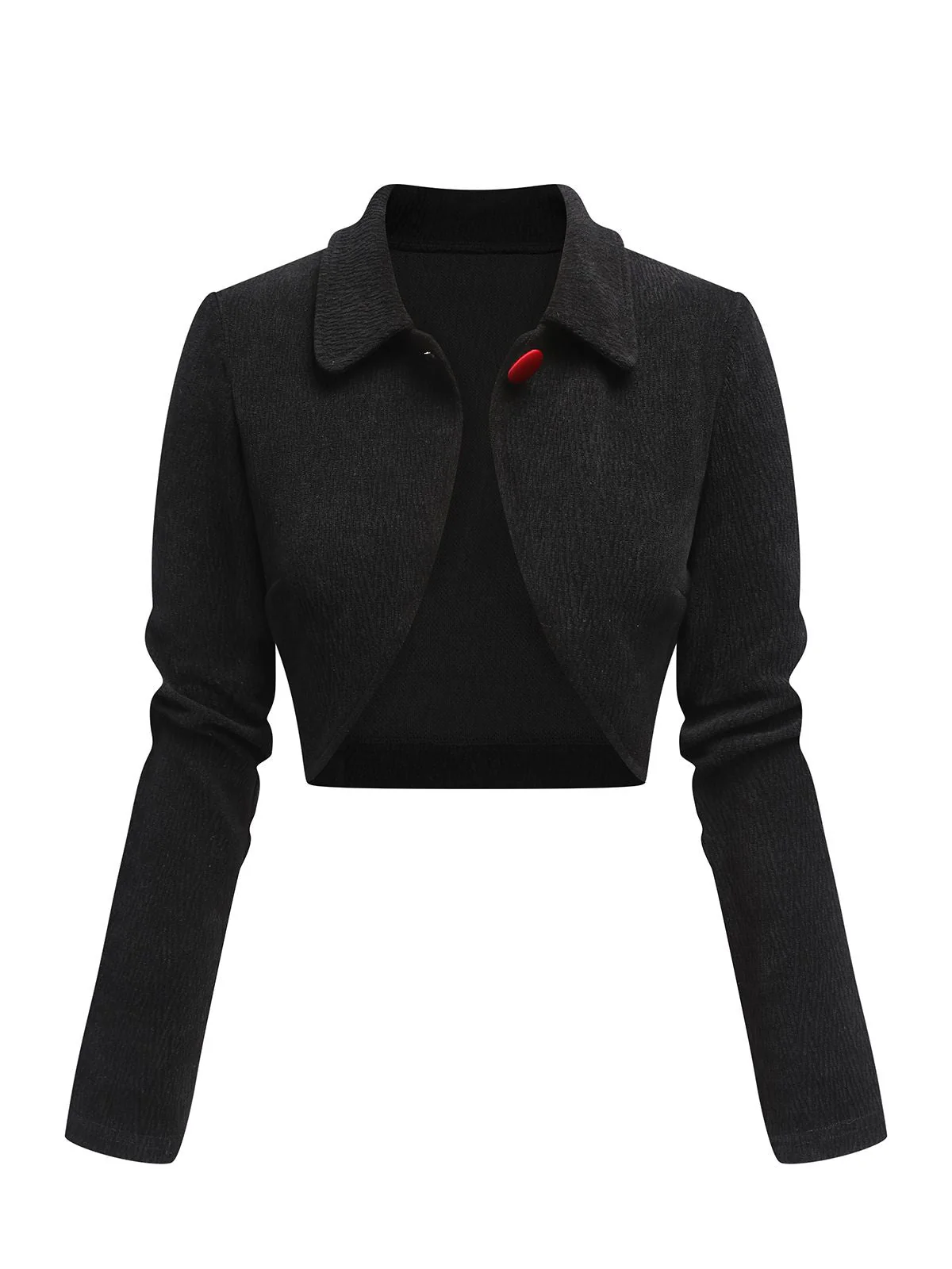 SCHWARZE STRICKJACKE AUS STRICKSTRICK - Image 2