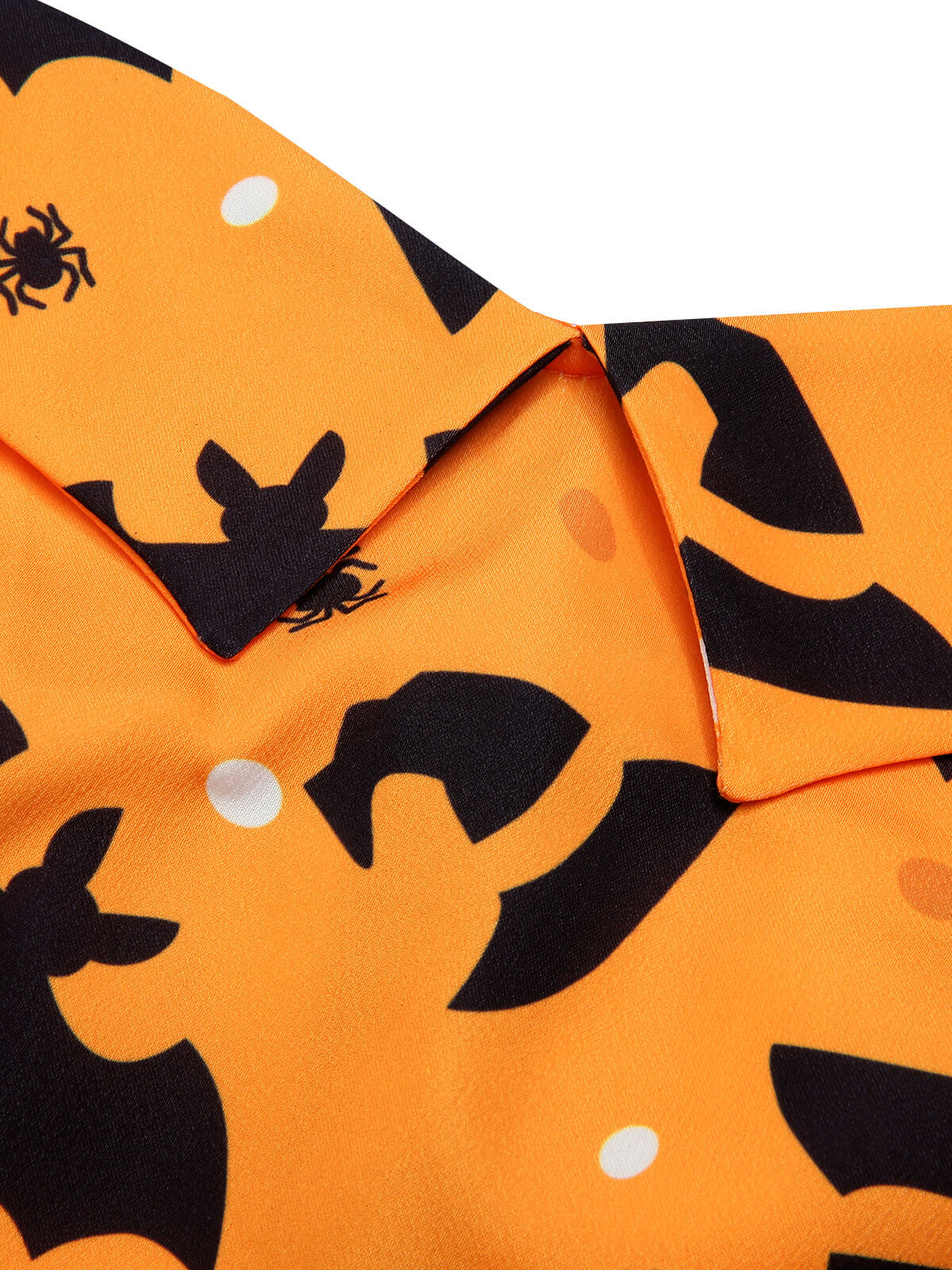 Schwarzes 1950er Halloween Kürbis Fledermaus Trägerkleid - Image 6
