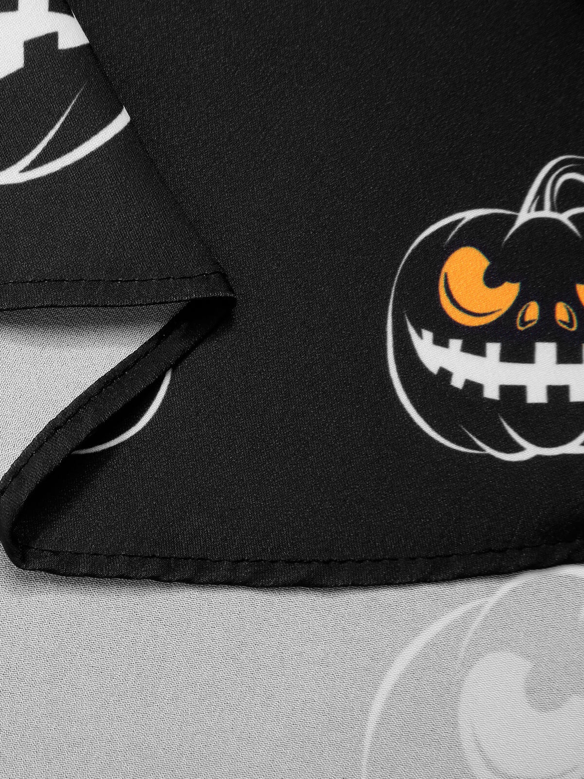 Schwarzes 1950er Halloween Kürbis Fledermaus Trägerkleid - Image 7