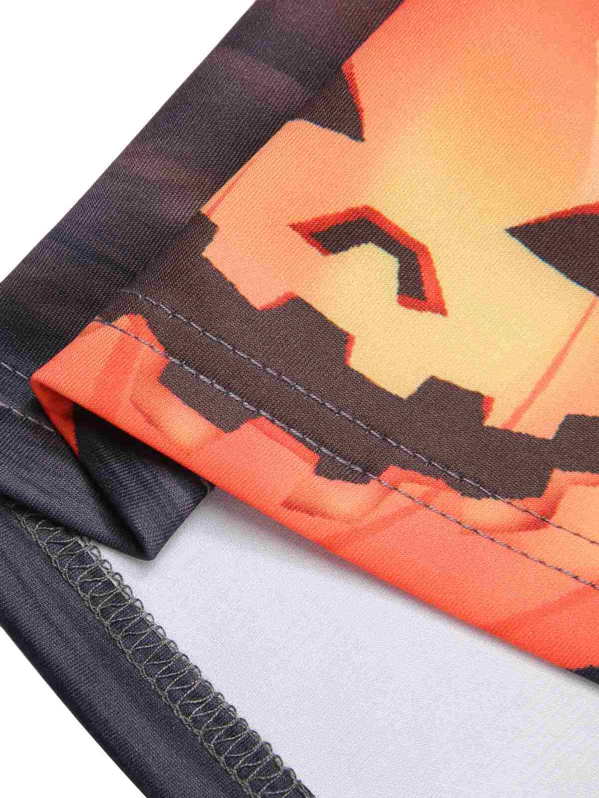 Schwarzes 1950er Halloween Kürbis Swing Kleid - Image 7